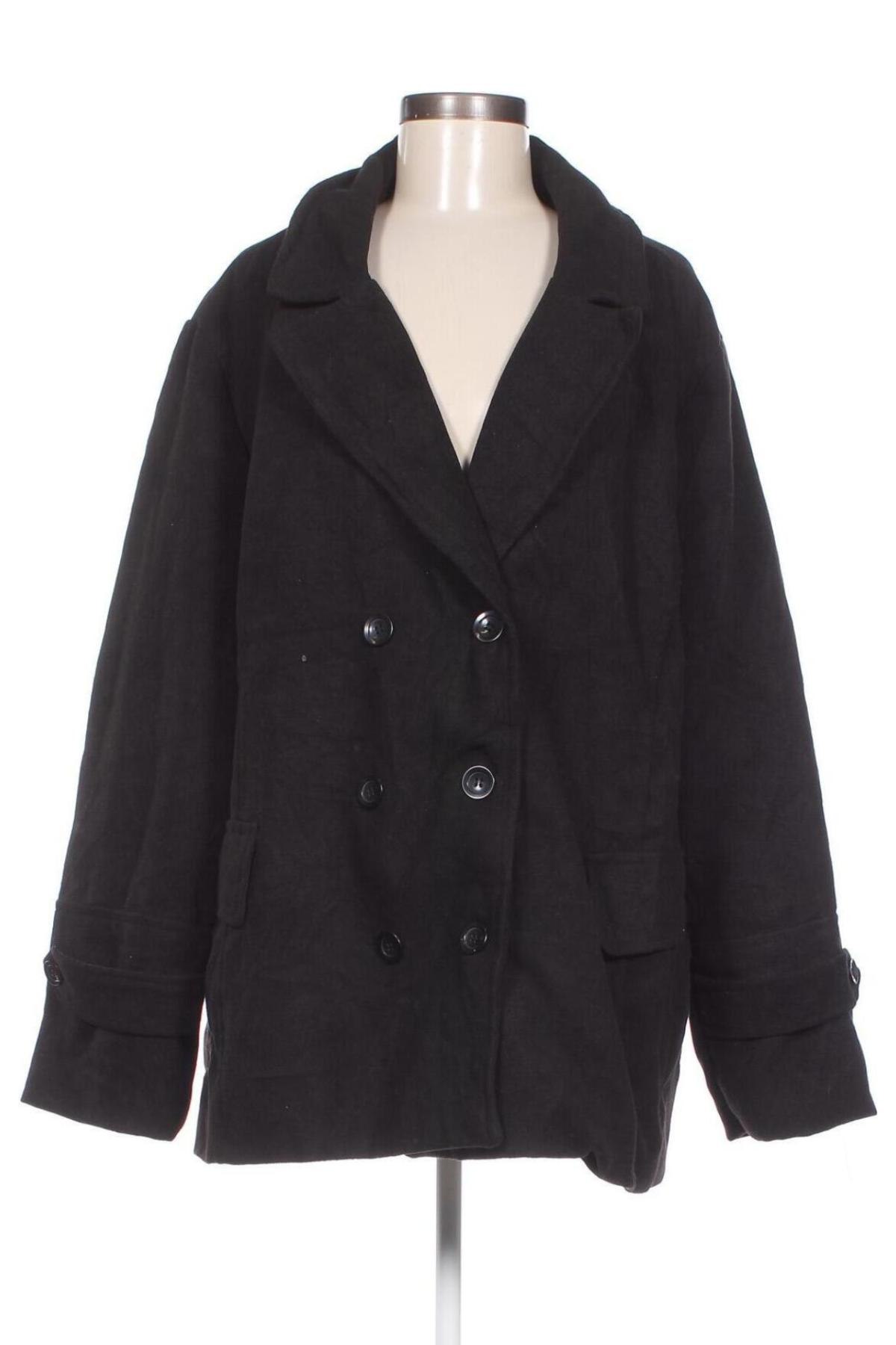 Γυναικείο παλτό Valerie Stevens, Μέγεθος 3XL, Χρώμα Μαύρο, Τιμή 15,77 €
