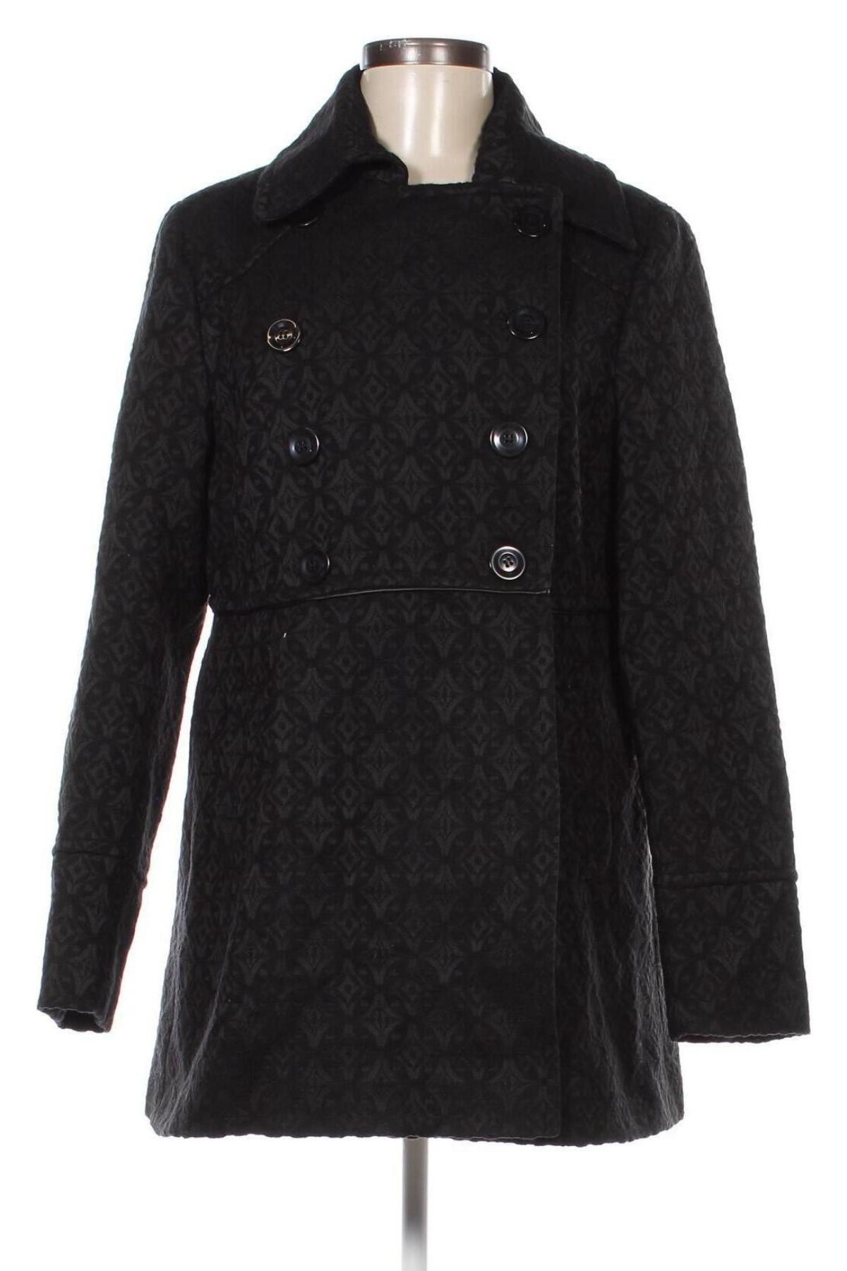 Дамско палто Yessica, Размер L, Цвят Черен, Цена 44,94 лв.