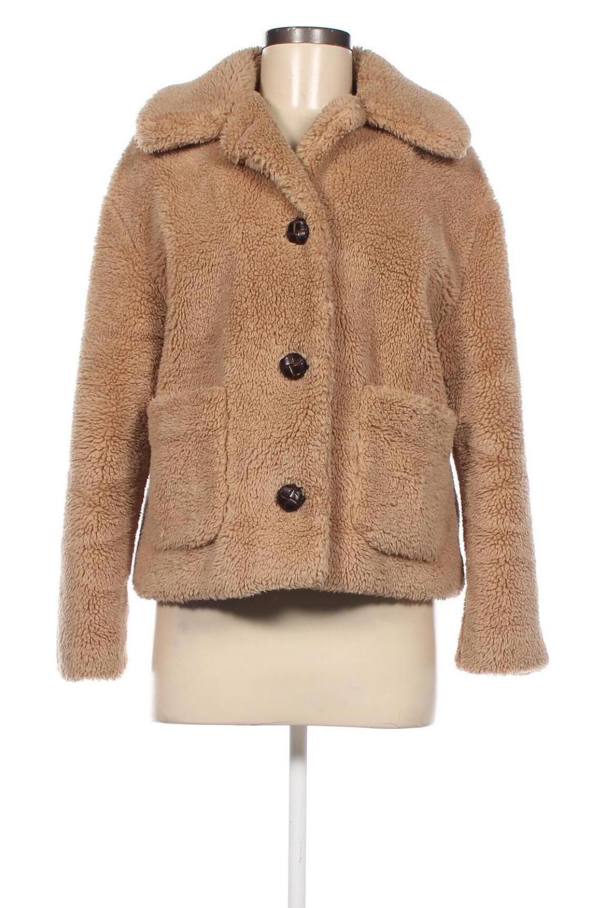 Dámský kabát  Zara, Velikost S, Barva Béžová, Cena  520,00 Kč