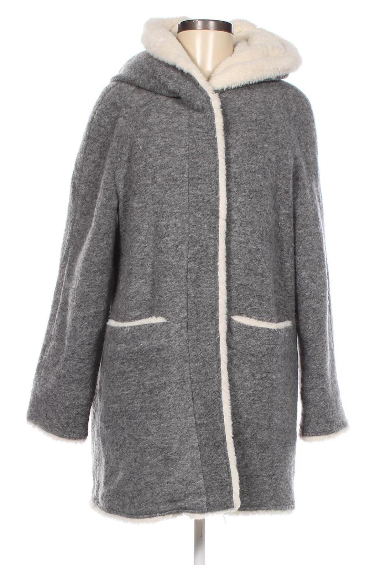 Dámsky kabát  Zara Trafaluc, Veľkosť L, Farba Sivá, Cena  19,67 €