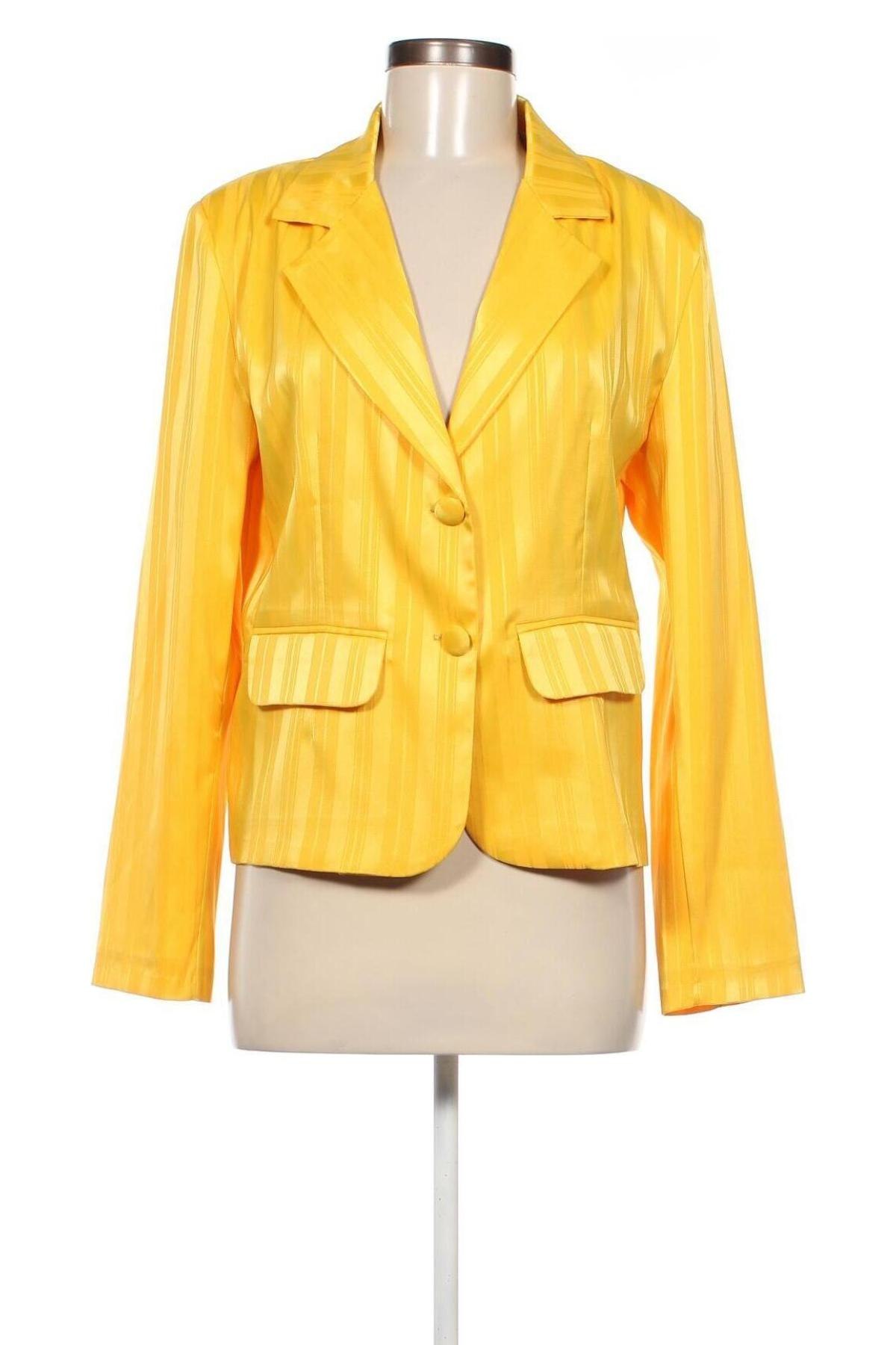Γυναικείο σακάκι Adrom, Μέγεθος M, Χρώμα Κίτρινο, Τιμή 10,99 €