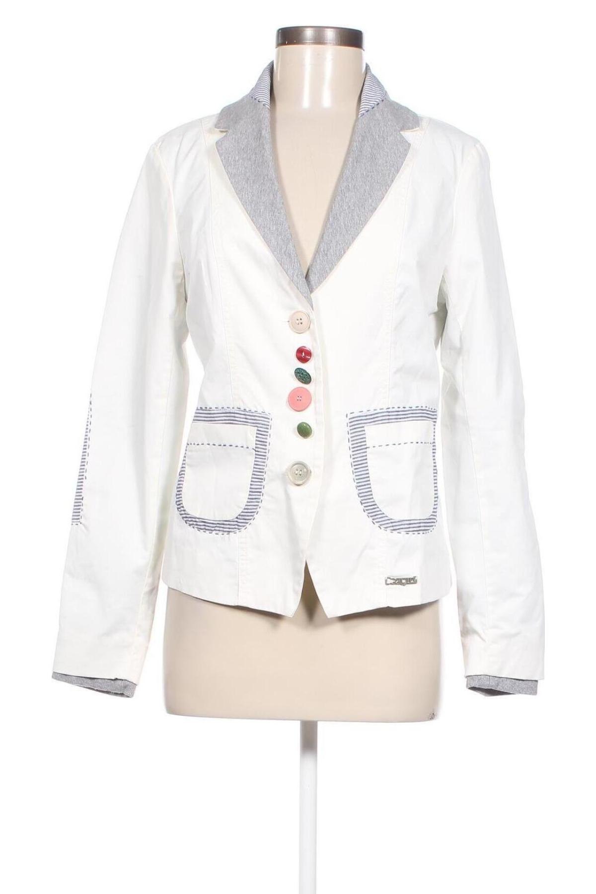Damen Blazer Desigual, Größe M, Farbe Weiß, Preis € 78,63