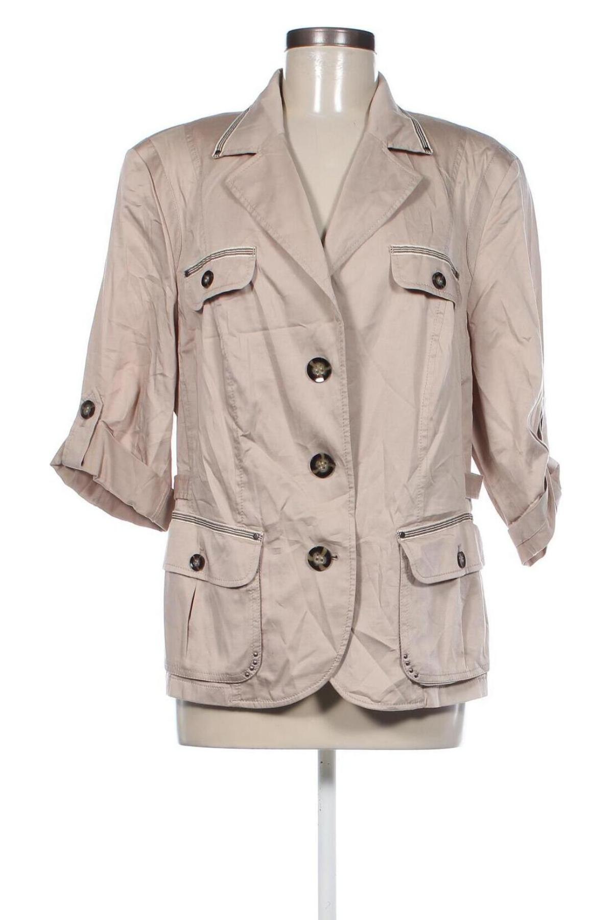 Damen Blazer Gerry Weber, Größe L, Farbe Beige, Preis 11,99 €