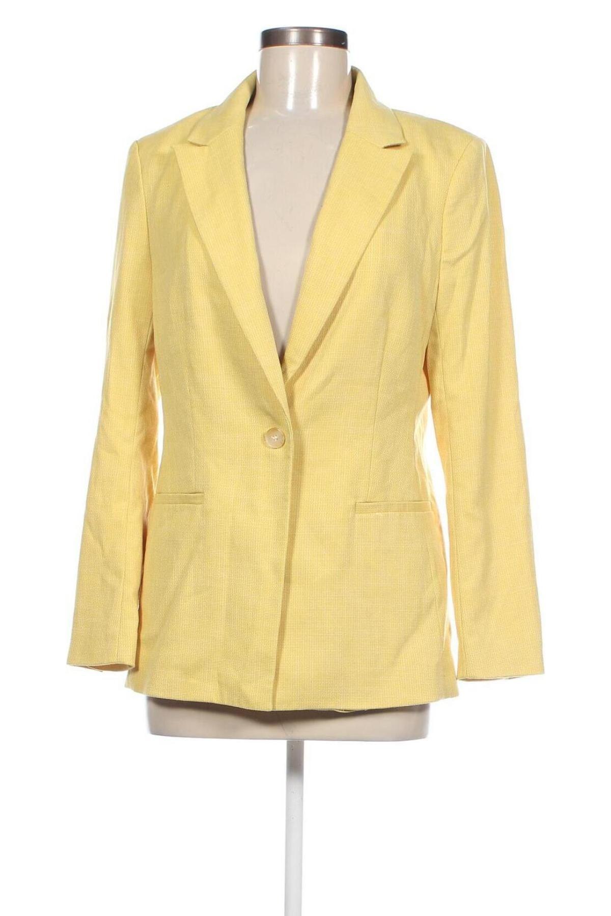 Γυναικείο σακάκι H&M, Μέγεθος M, Χρώμα Κίτρινο, Τιμή 27,22 €