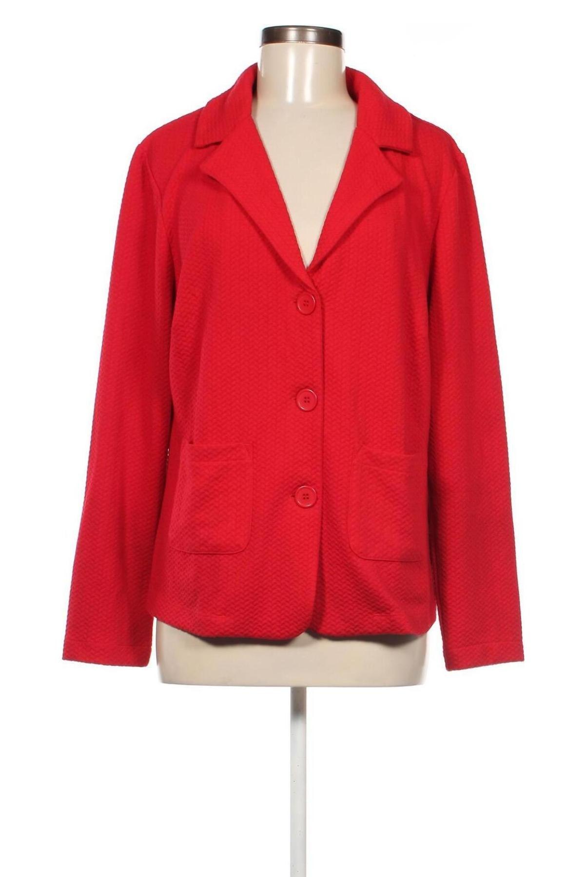 Дамско сако Helena Vera, Размер XL, Цвят Червен, Цена 30,60 лв.