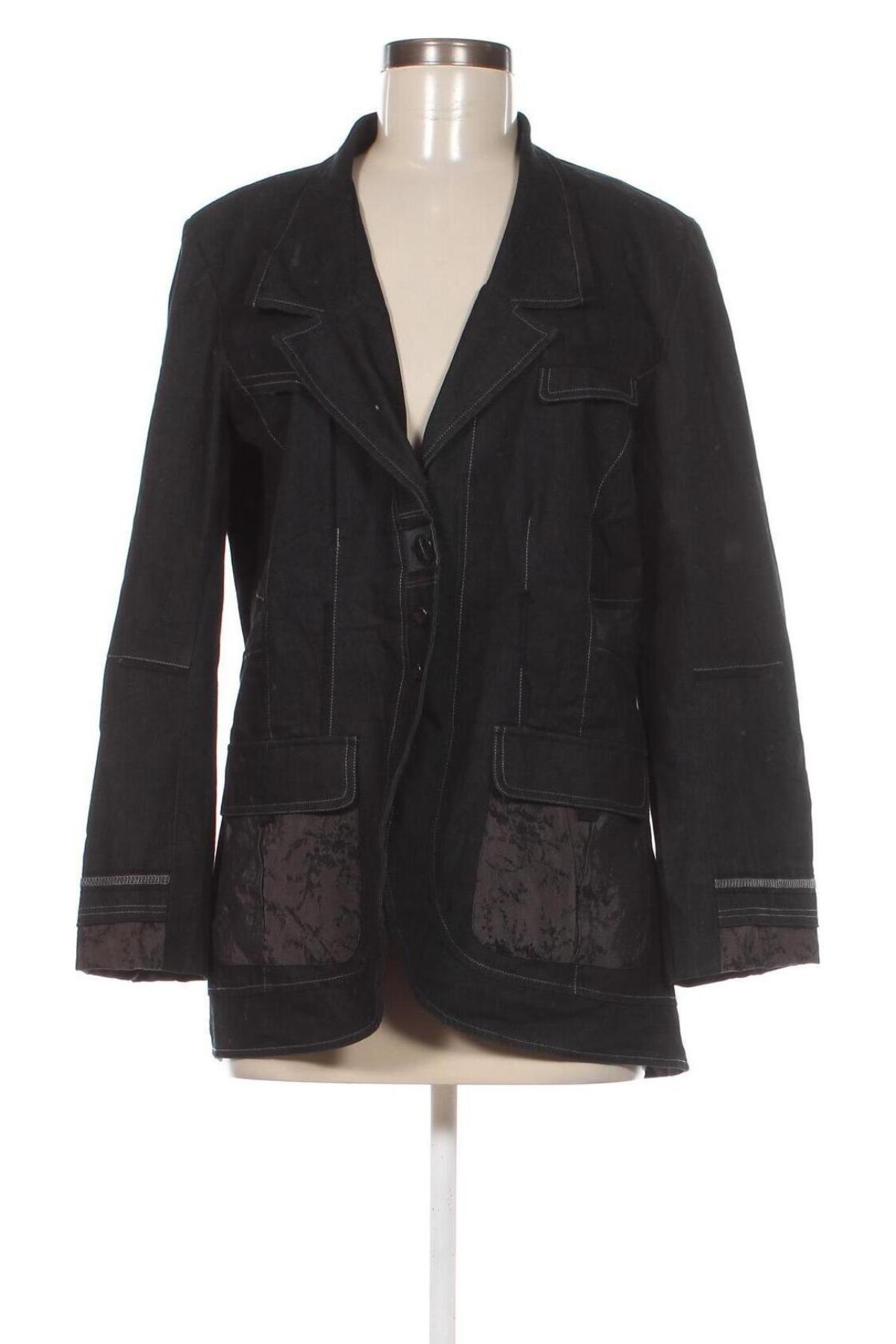 Γυναικείο σακάκι Lauren Vidal, Μέγεθος XL, Χρώμα Μαύρο, Τιμή 30,06 €