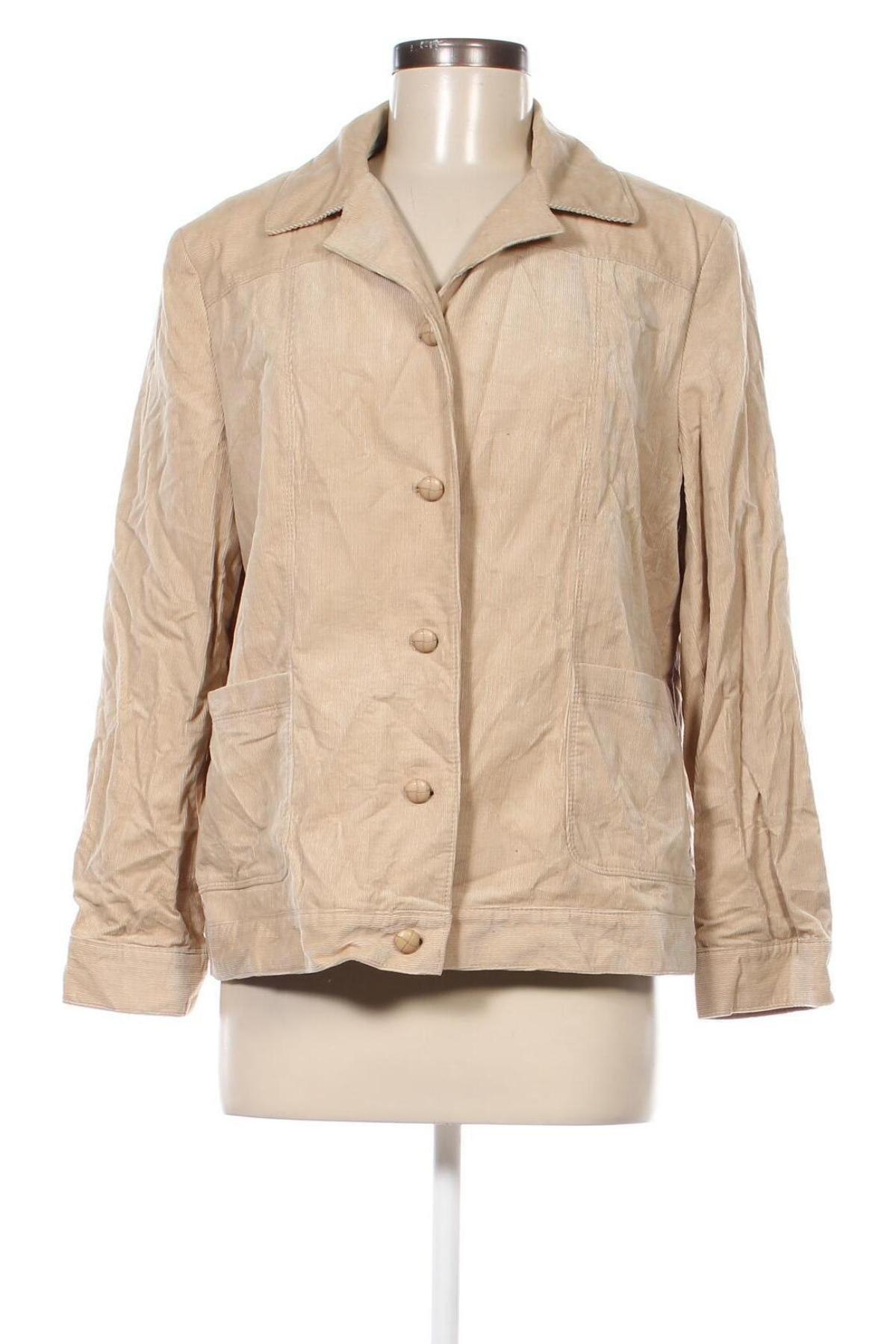 Damen Blazer Peter Hahn, Größe L, Farbe Beige, Preis 14,49 €