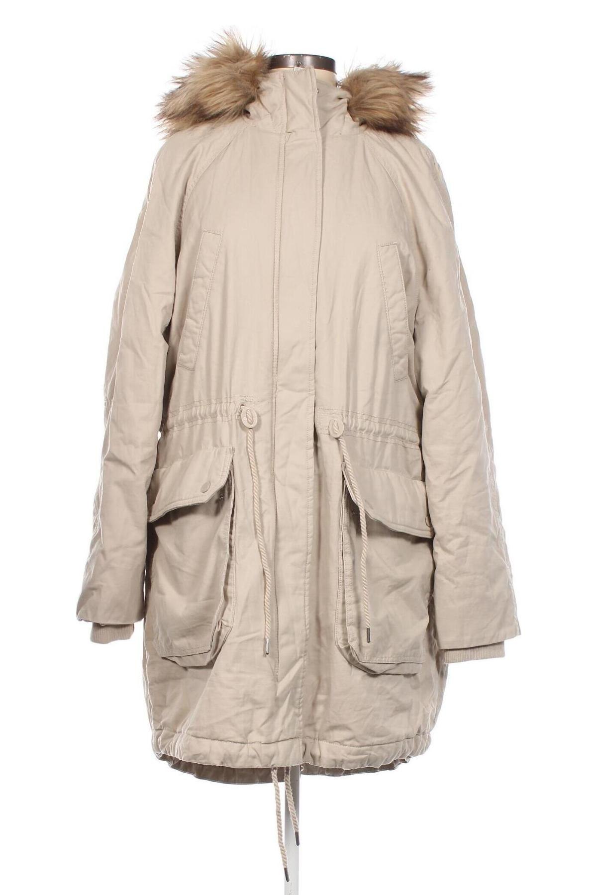 Γυναικείο μπουφάν H&M, Μέγεθος L, Χρώμα Εκρού, Τιμή 18,30 €