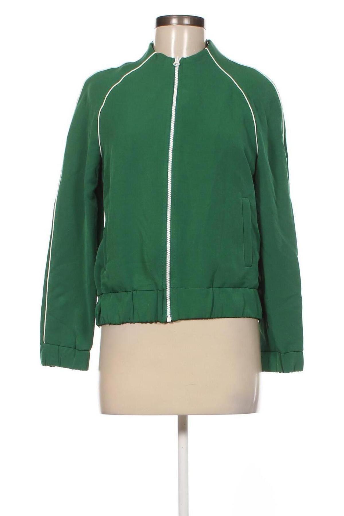 Geacă de femei Stradivarius, Mărime S, Culoare Verde, Preț 78,95 Lei