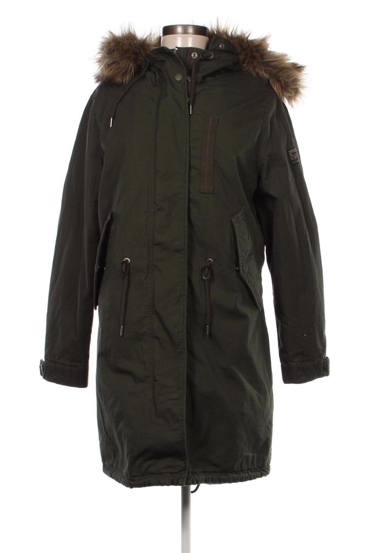 Γυναικείο μπουφάν Superdry, Μέγεθος S, Χρώμα Πράσινο, Τιμή 41,53 €