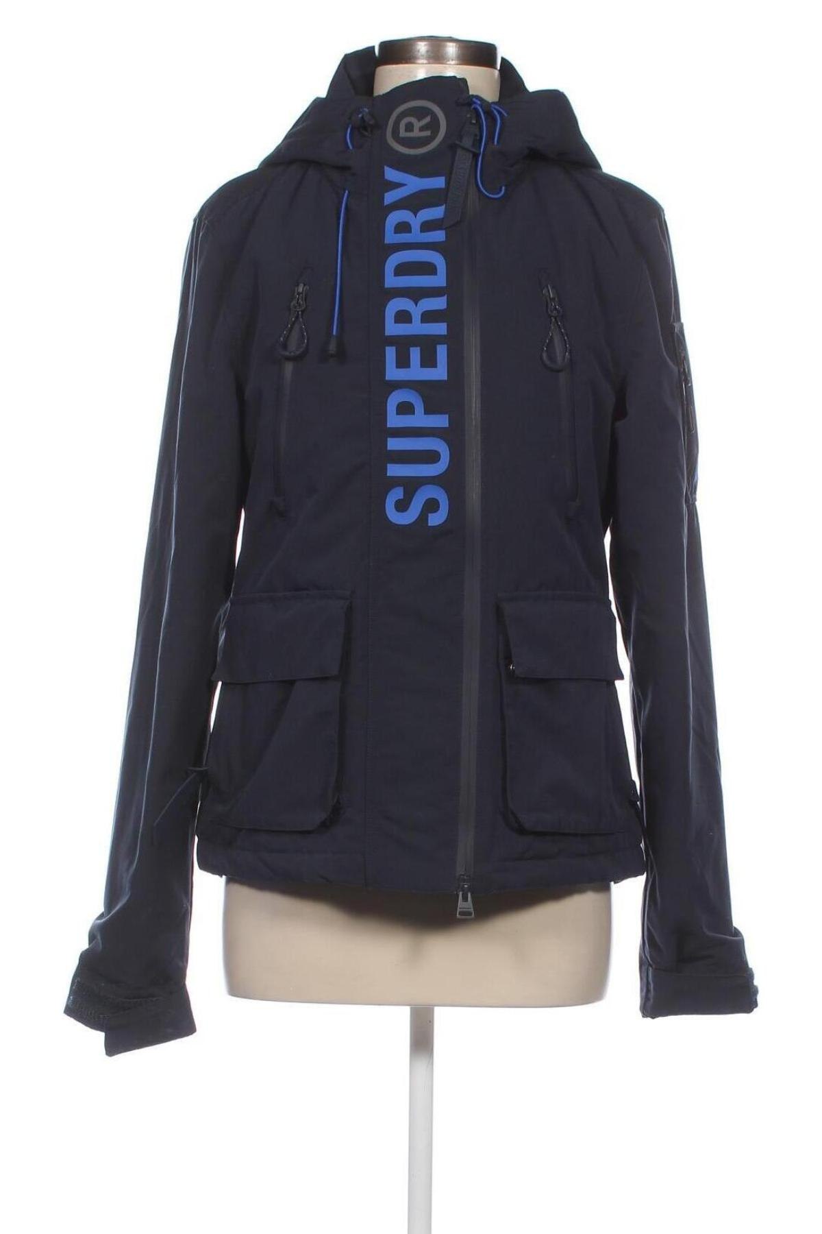 Γυναικείο μπουφάν Superdry, Μέγεθος M, Χρώμα Μπλέ, Τιμή 37,93 €