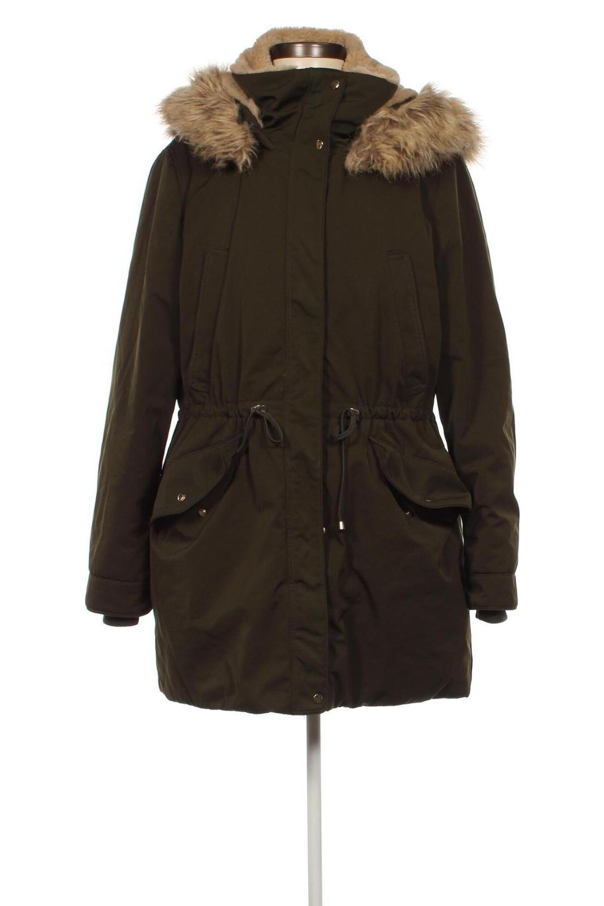 Дамско яке Zara Trafaluc, Размер XL, Цвят Зелен, Цена 21,73 лв.