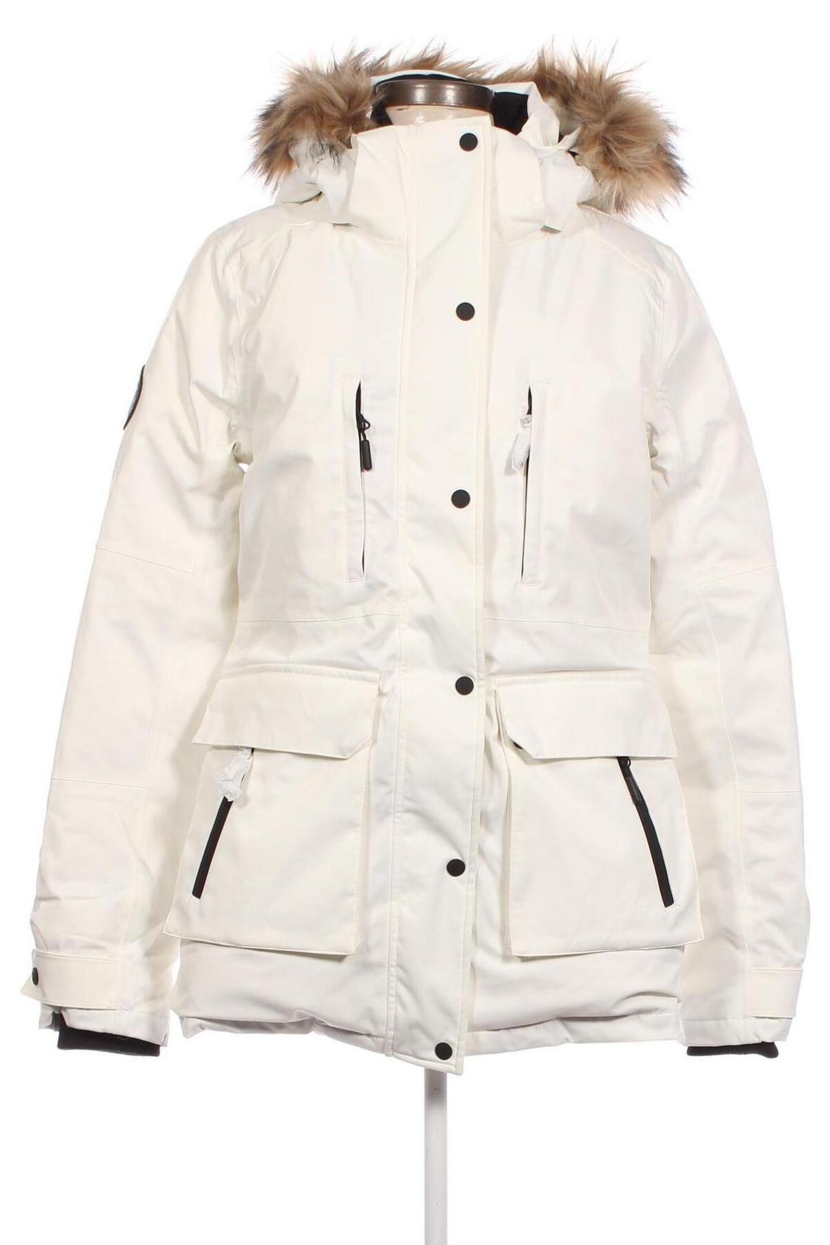 Γυναίκειο μπουφάν για χειμερινά σπορ Superdry, Μέγεθος M, Χρώμα Λευκό, Τιμή 86,91 €