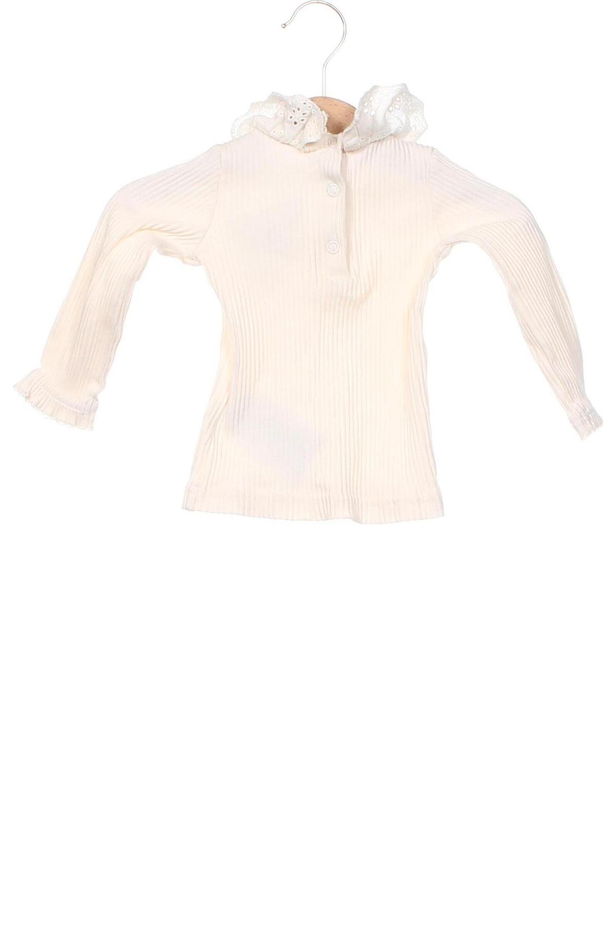 Dziecięca bluzka Coccodrillo, Rozmiar 3-6m/ 62-68 cm, Kolor ecru, Cena 26,97 zł