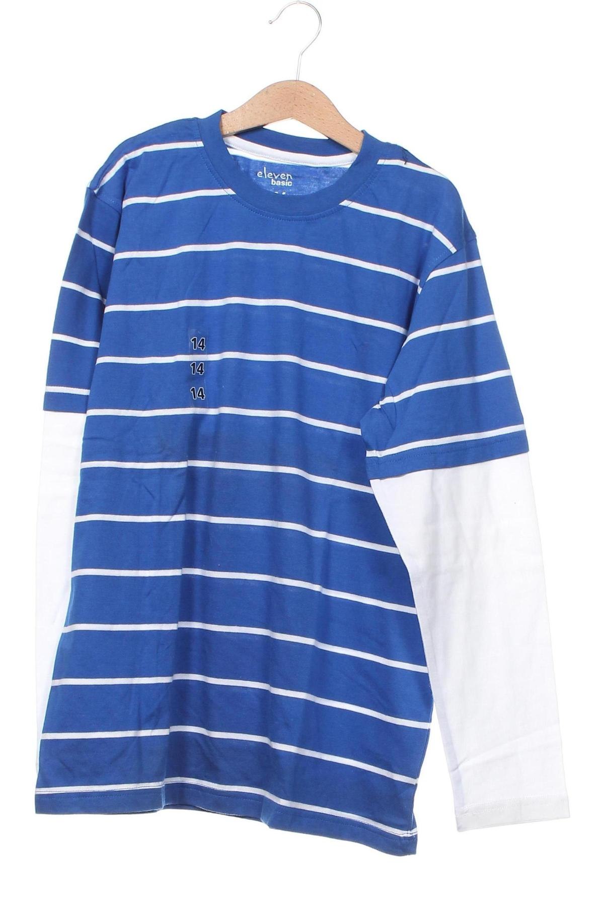 Kinder Shirt Eleven, Größe 14-15y/ 168-170 cm, Farbe Blau, Preis € 4,95