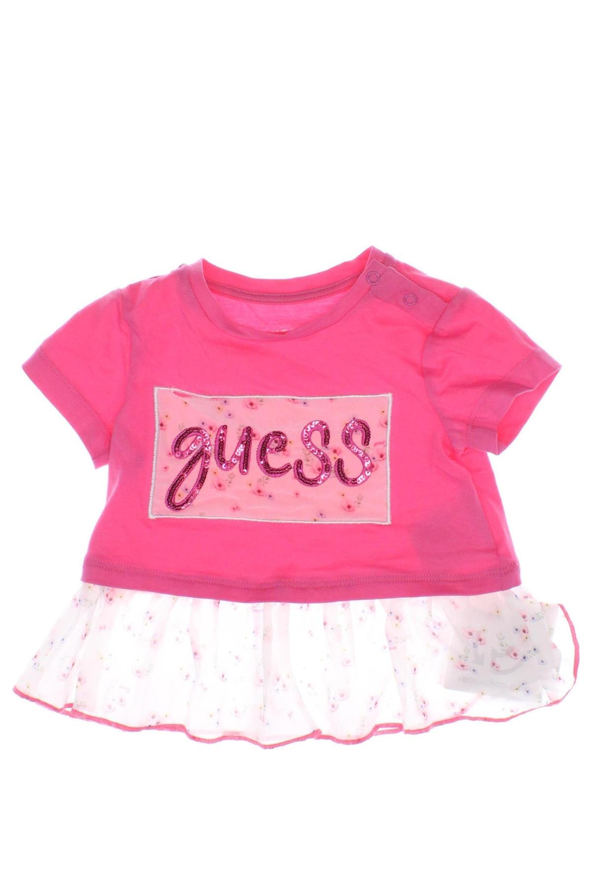 Kinder Shirt Guess, Größe 3-6m/ 62-68 cm, Farbe Rosa, Preis 17,86 €