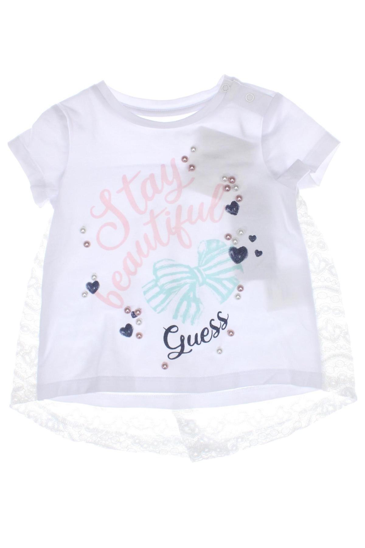 Bluză pentru copii Guess, Mărime 3-6m/ 62-68 cm, Culoare Alb, Preț 101,32 Lei