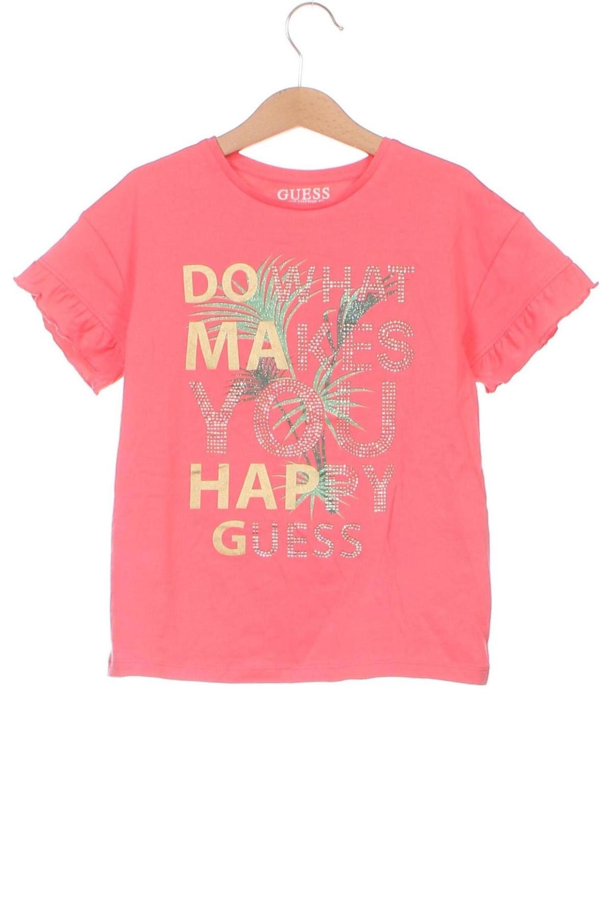 Kinder Shirt Guess, Größe 7-8y/ 128-134 cm, Farbe Rosa, Preis € 39,69