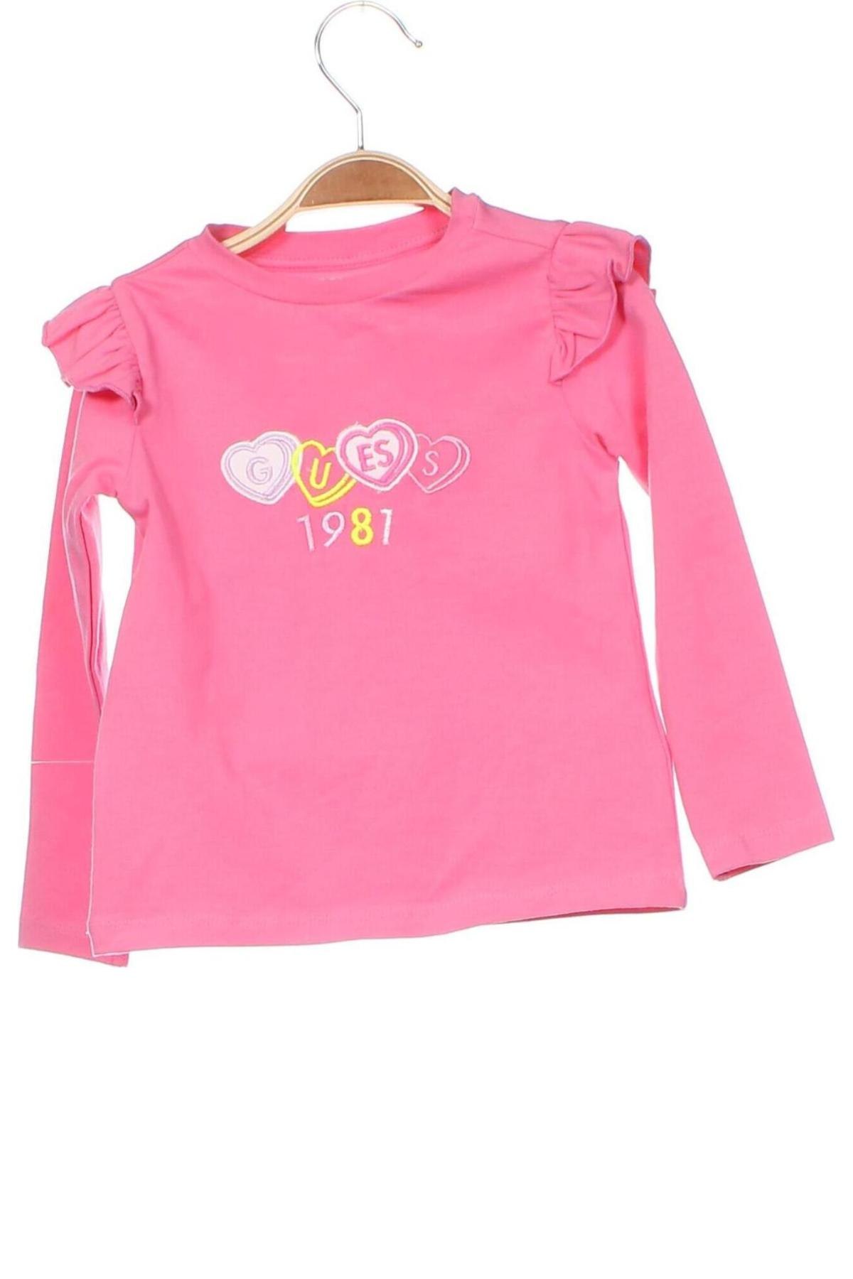 Kinder Shirt Guess, Größe 2-3y/ 98-104 cm, Farbe Rosa, Preis € 21,83