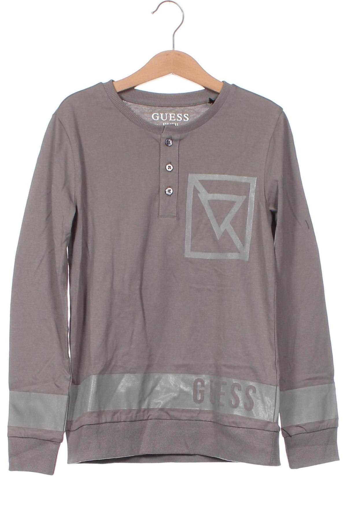 Kinder Shirt Guess, Größe 7-8y/ 128-134 cm, Farbe Grau, Preis 17,86 €