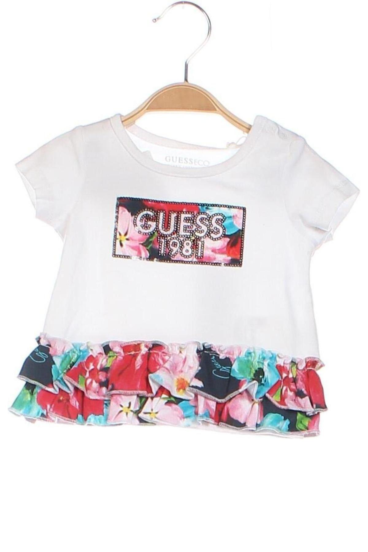 Bluză pentru copii Guess, Mărime 3-6m/ 62-68 cm, Culoare Alb, Preț 91,18 Lei