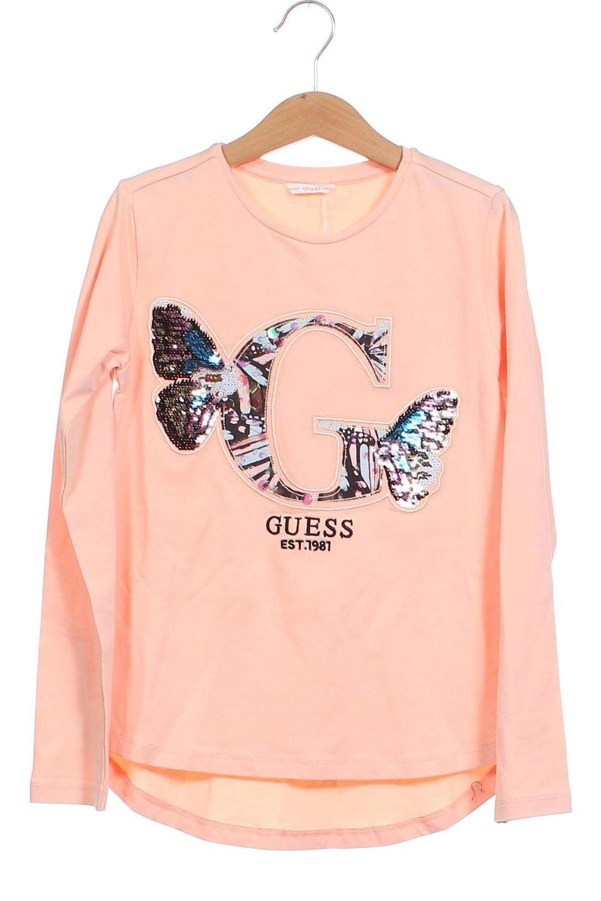 Детска блуза Guess, Размер 7-8y/ 128-134 см, Цвят Розов, Цена 38,50 лв.