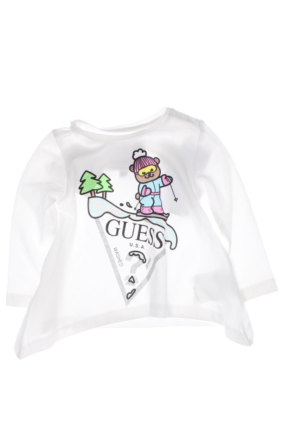 Kinder Shirt Guess, Größe 3-6m/ 62-68 cm, Farbe Weiß, Preis € 17,86