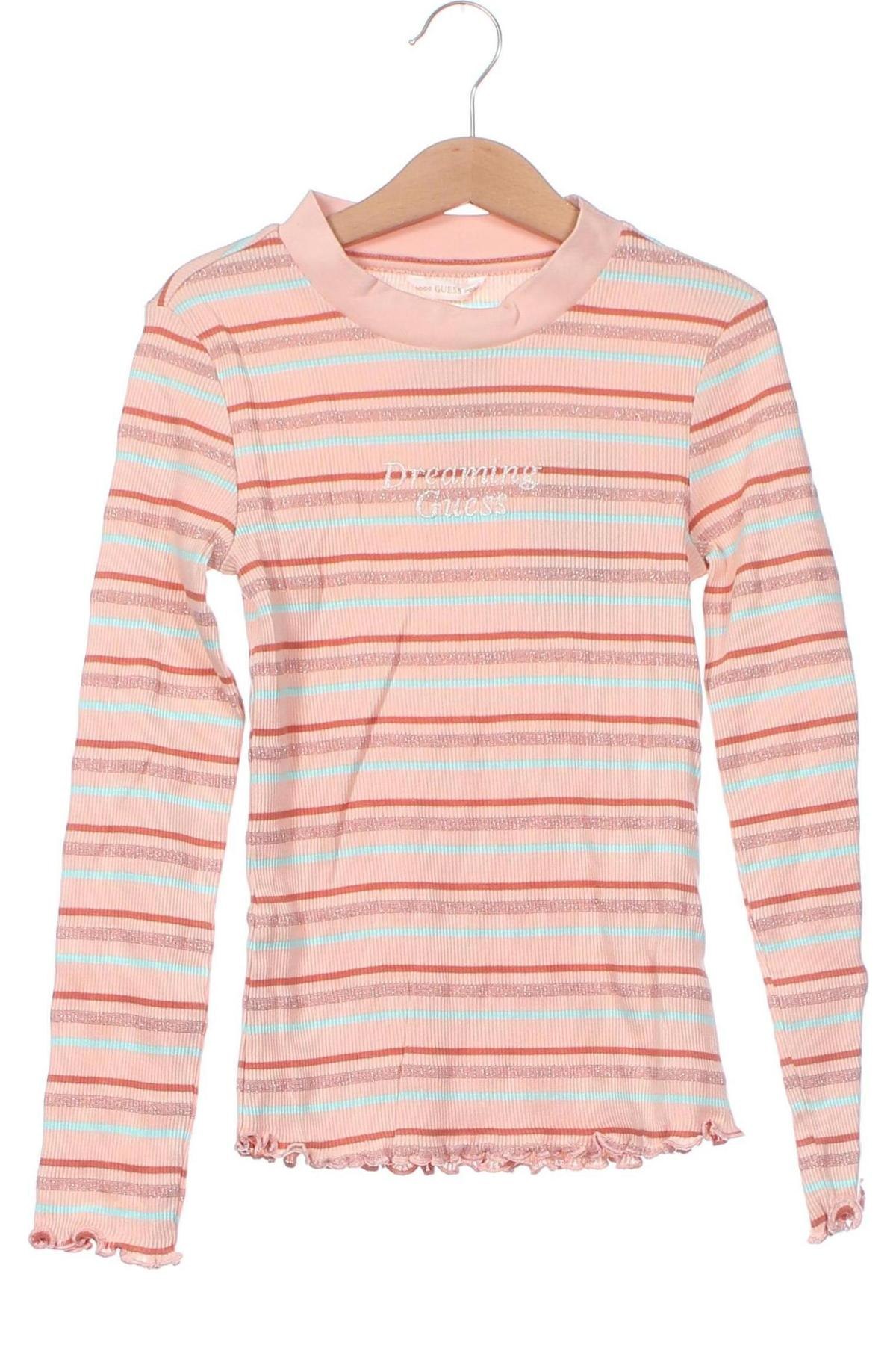 Dziecięca bluzka Guess, Rozmiar 7-8y/ 128-134 cm, Kolor Różowy, Cena 92,36 zł