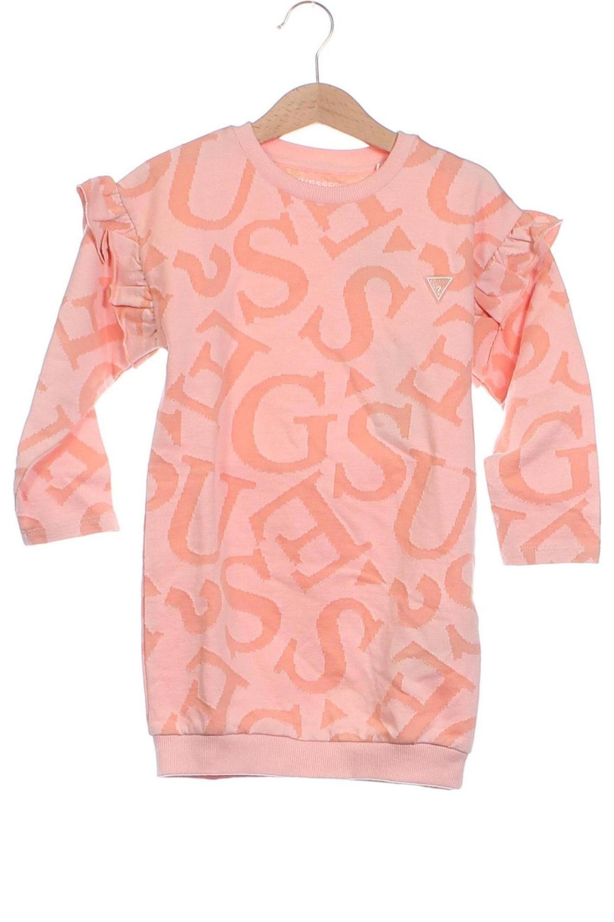 Dziecięca bluzka Guess, Rozmiar 4-5y/ 110-116 cm, Kolor Różowy, Cena 205,24 zł