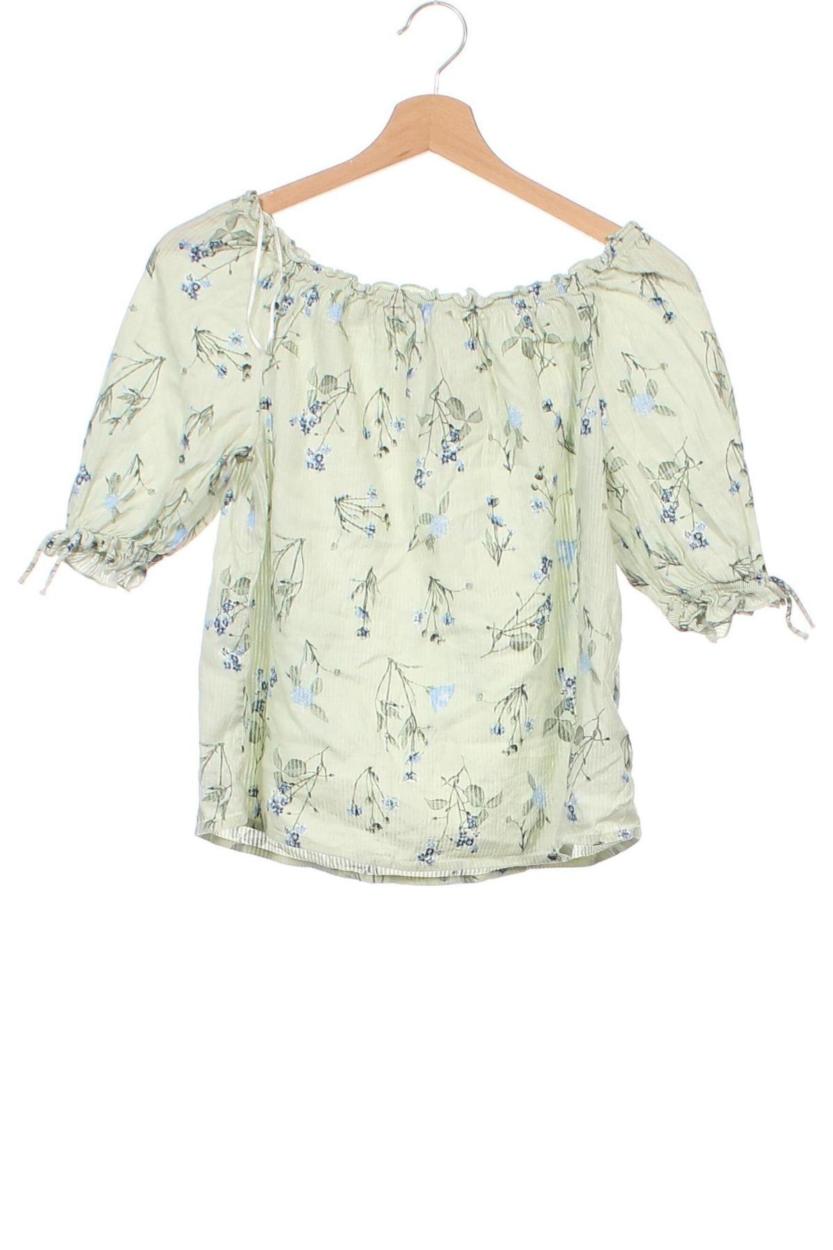 Детска блуза H&M, Размер 14-15y/ 168-170 см, Цвят Зелен, Цена 6,89 лв.