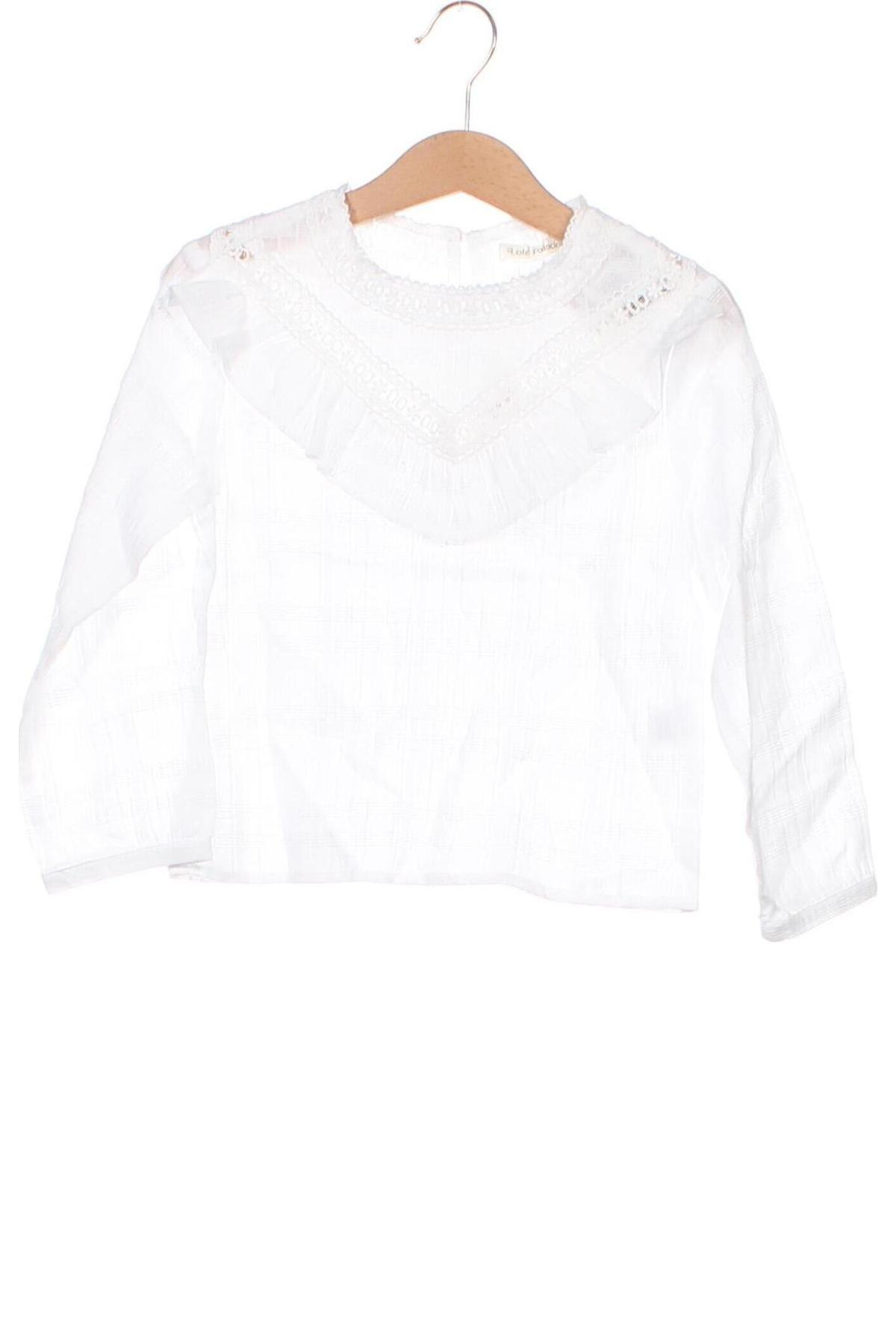 Dziecięca bluzka Lola Palacios, Rozmiar 3-4y/ 104-110 cm, Kolor Biały, Cena 47,98 zł