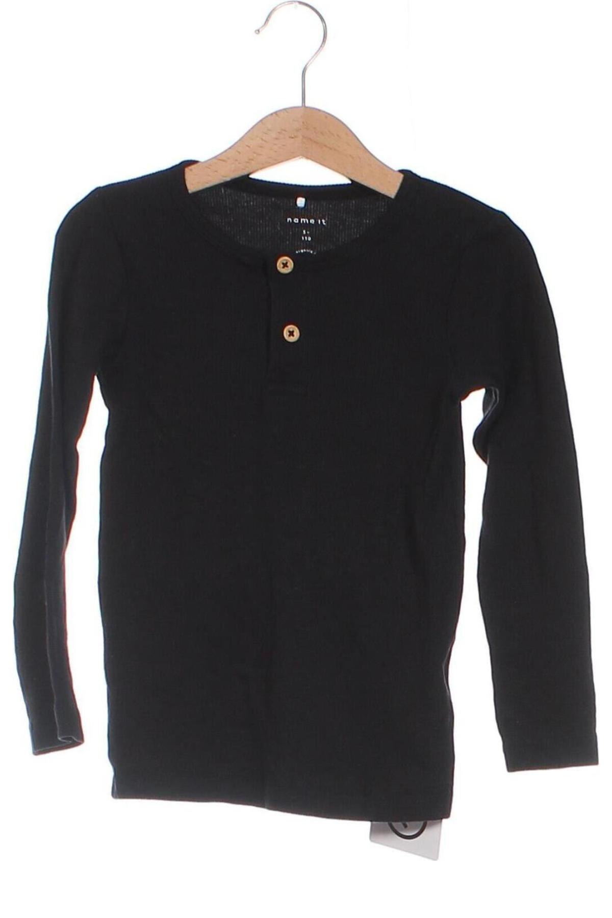 Детска блуза Name It, Размер 4-5y/ 110-116 см, Цвят Черен, Цена 22,95 лв.