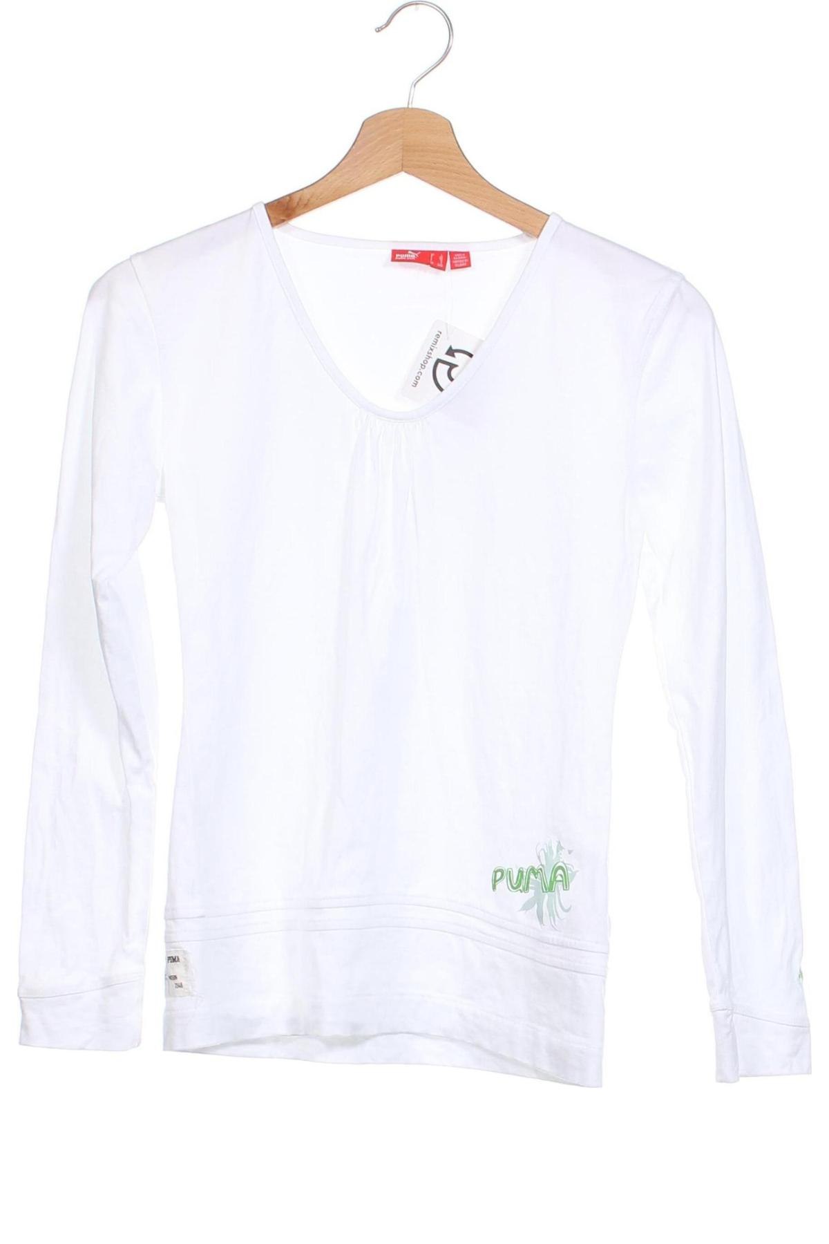 Детска блуза PUMA, Размер 10-11y/ 146-152 см, Цвят Бял, Цена 34,00 лв.