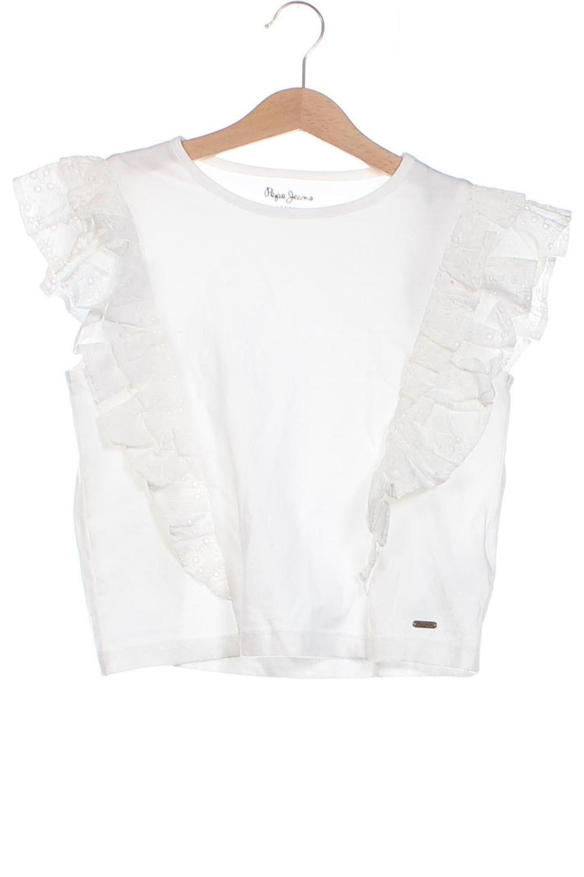 Kinder Shirt Pepe Jeans, Größe 9-10y/ 140-146 cm, Farbe Weiß, Preis 35,05 €