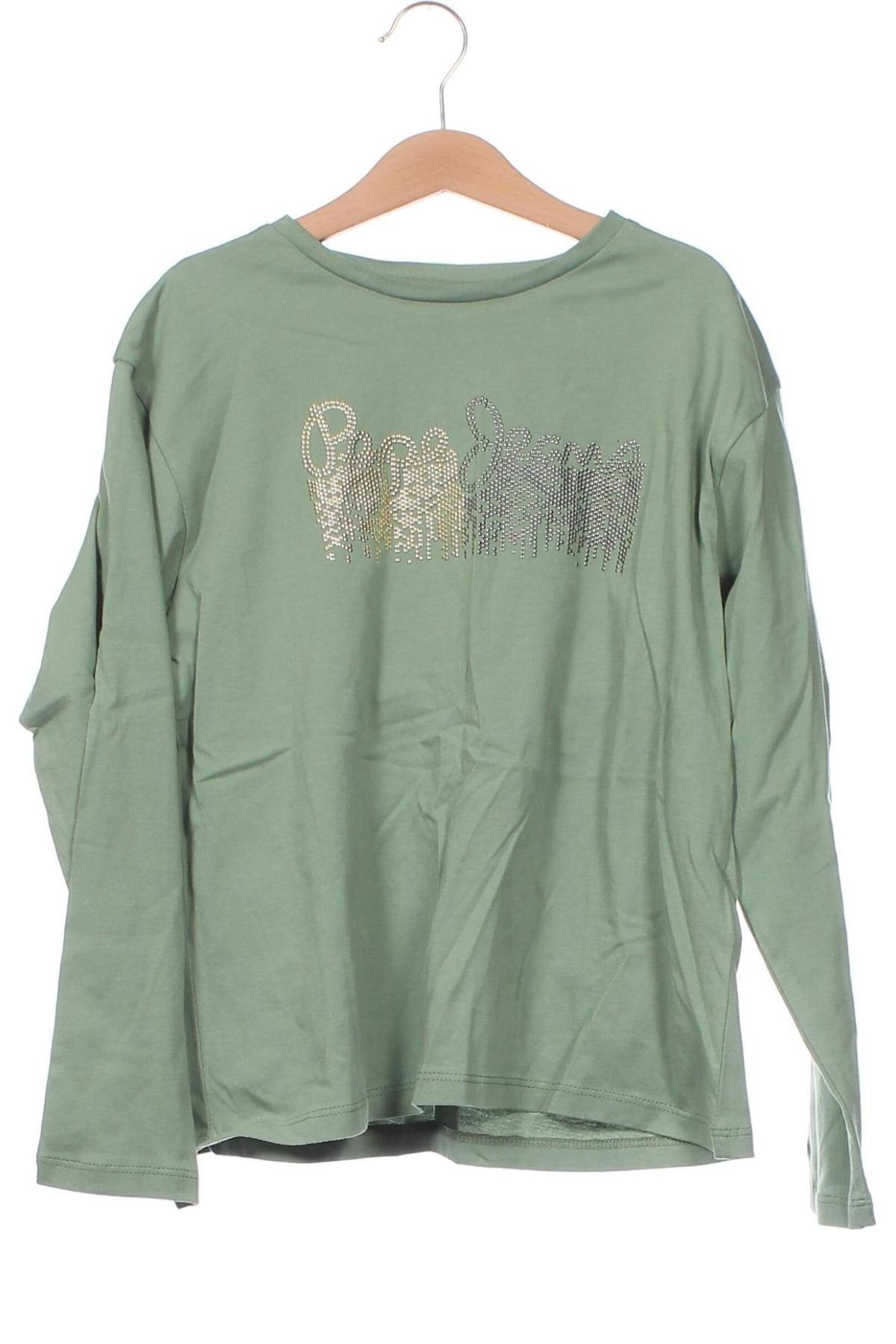 Детска блуза Pepe Jeans, Размер 9-10y/ 140-146 см, Цвят Зелен, Цена 27,20 лв.