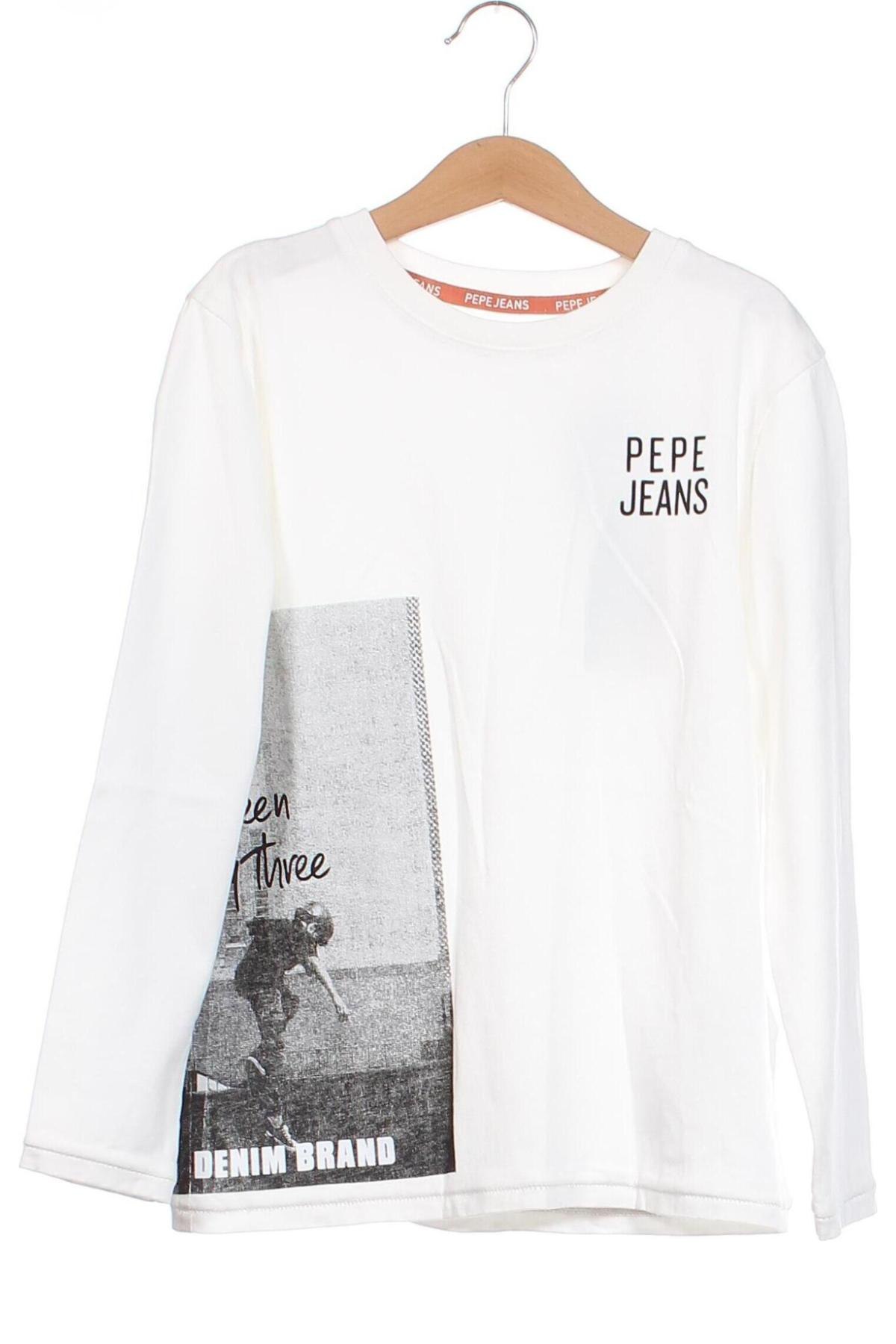 Kinder Shirt Pepe Jeans, Größe 8-9y/ 134-140 cm, Farbe Weiß, Preis € 17,53
