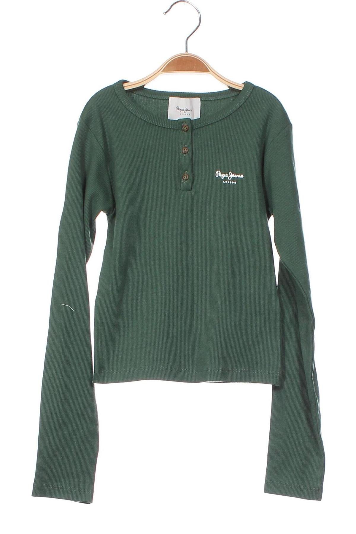 Детска блуза Pepe Jeans, Размер 9-10y/ 140-146 см, Цвят Зелен, Цена 22,44 лв.