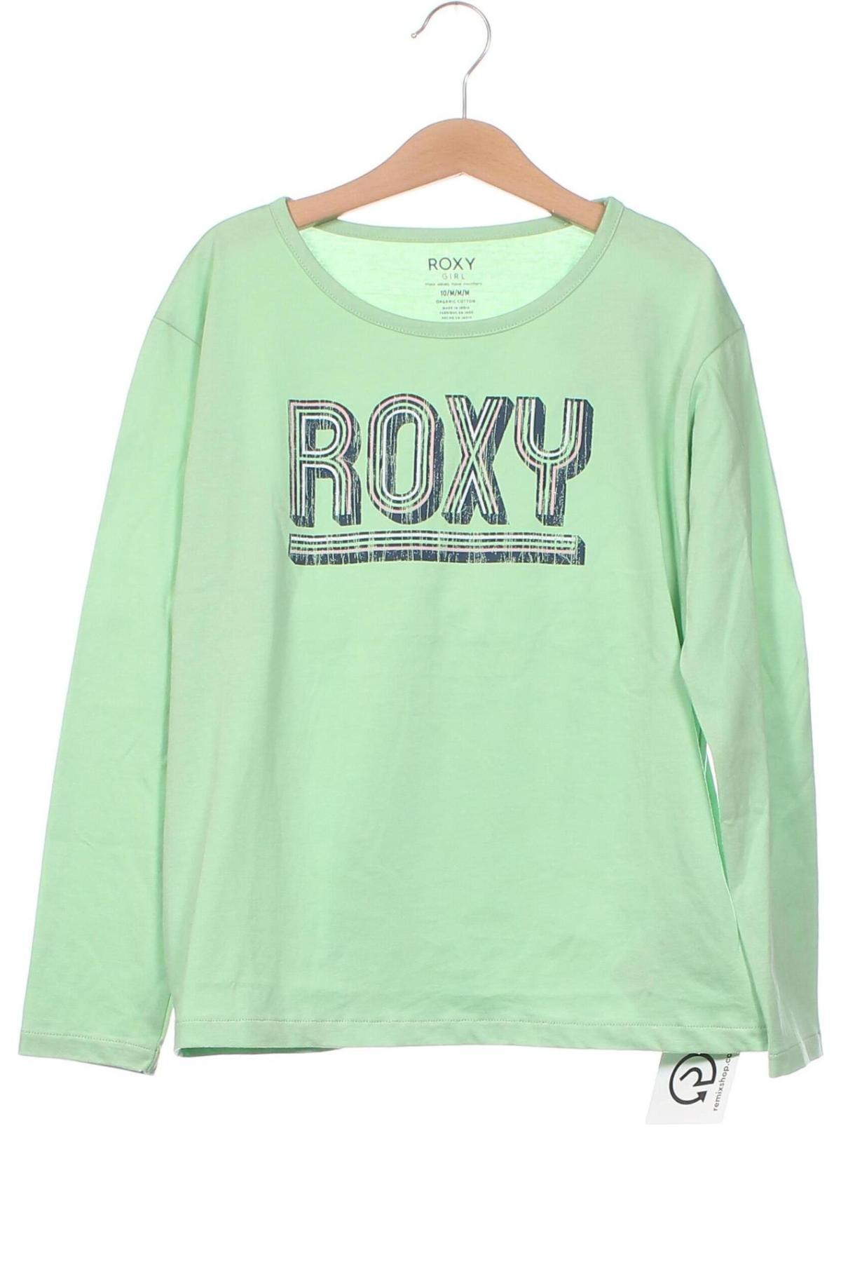 Kinder Shirt Roxy, Größe 10-11y/ 146-152 cm, Farbe Grün, Preis 7,89 €