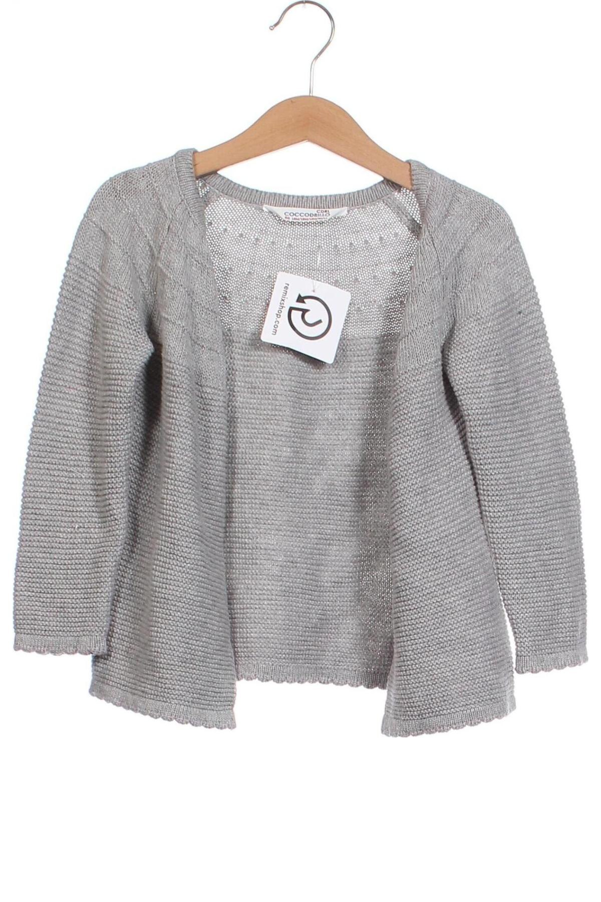 Kinder Strickjacke Coccodrillo, Größe 18-24m/ 86-98 cm, Farbe Grau, Preis 8,62 €