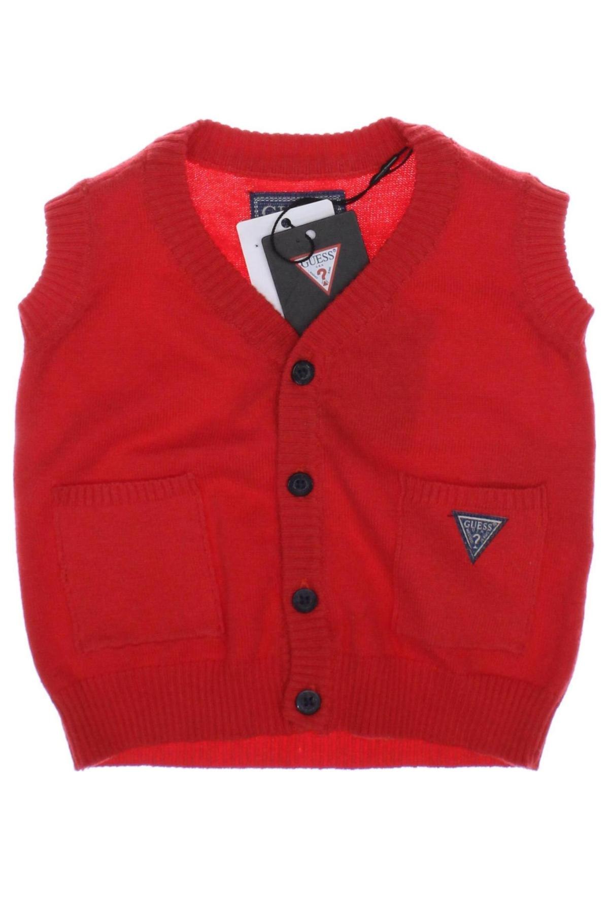 Pulover cu nasturi pentru copii Guess, Mărime 3-6m/ 62-68 cm, Culoare Roșu, Preț 244,74 Lei
