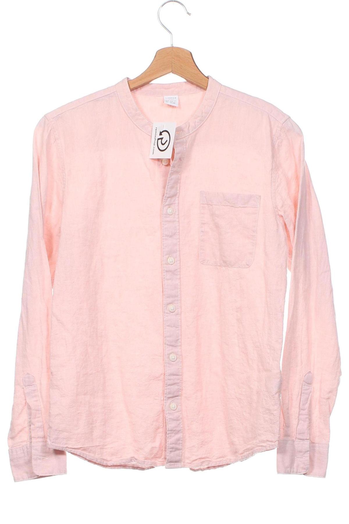 Παιδικό πουκάμισο Lindex, Μέγεθος 13-14y/ 164-168 εκ., Χρώμα Ρόζ , Τιμή 6,00 €
