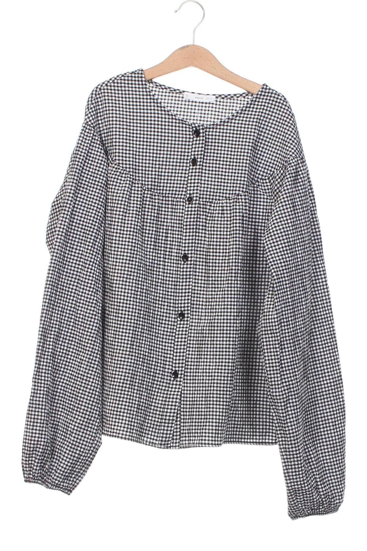 Kinderhemd Mango, Größe 13-14y/ 164-168 cm, Farbe Grau, Preis 6,14 €
