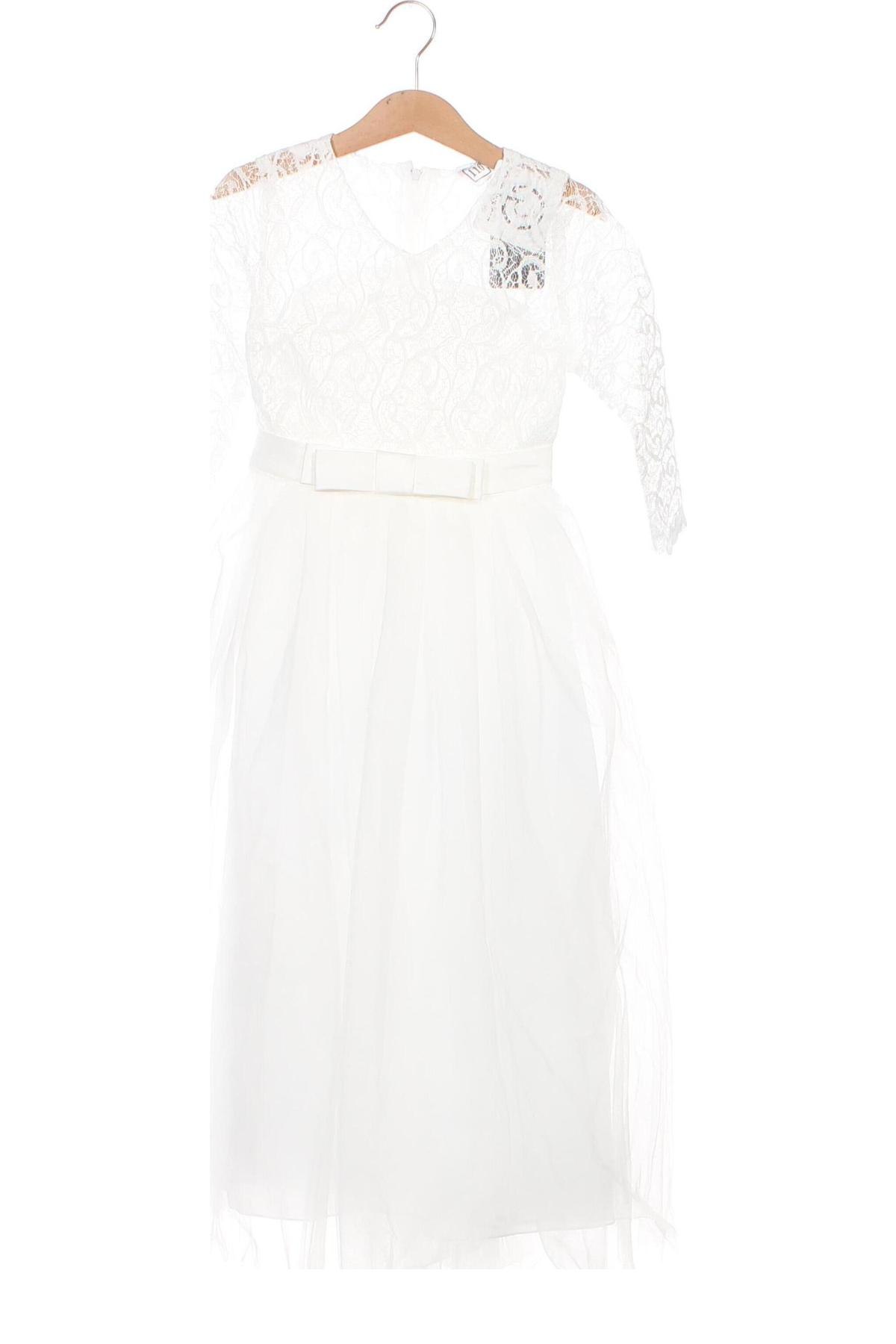 Kinderkleid, Größe 3-4y/ 104-110 cm, Farbe Weiß, Preis 22,40 €
