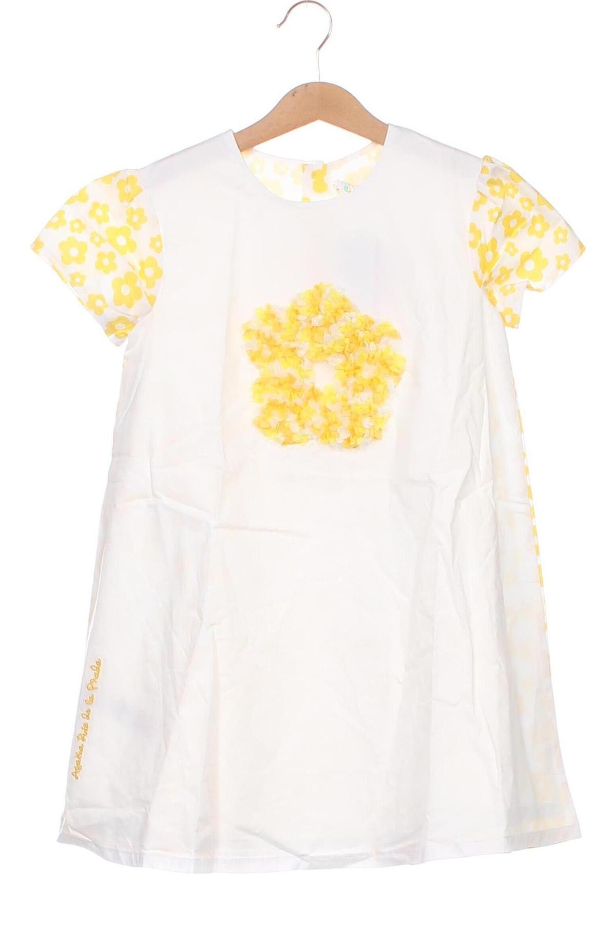 Kinderkleid Agatha Ruiz De La Prada, Größe 6-7y/ 122-128 cm, Farbe Weiß, Preis € 40,72