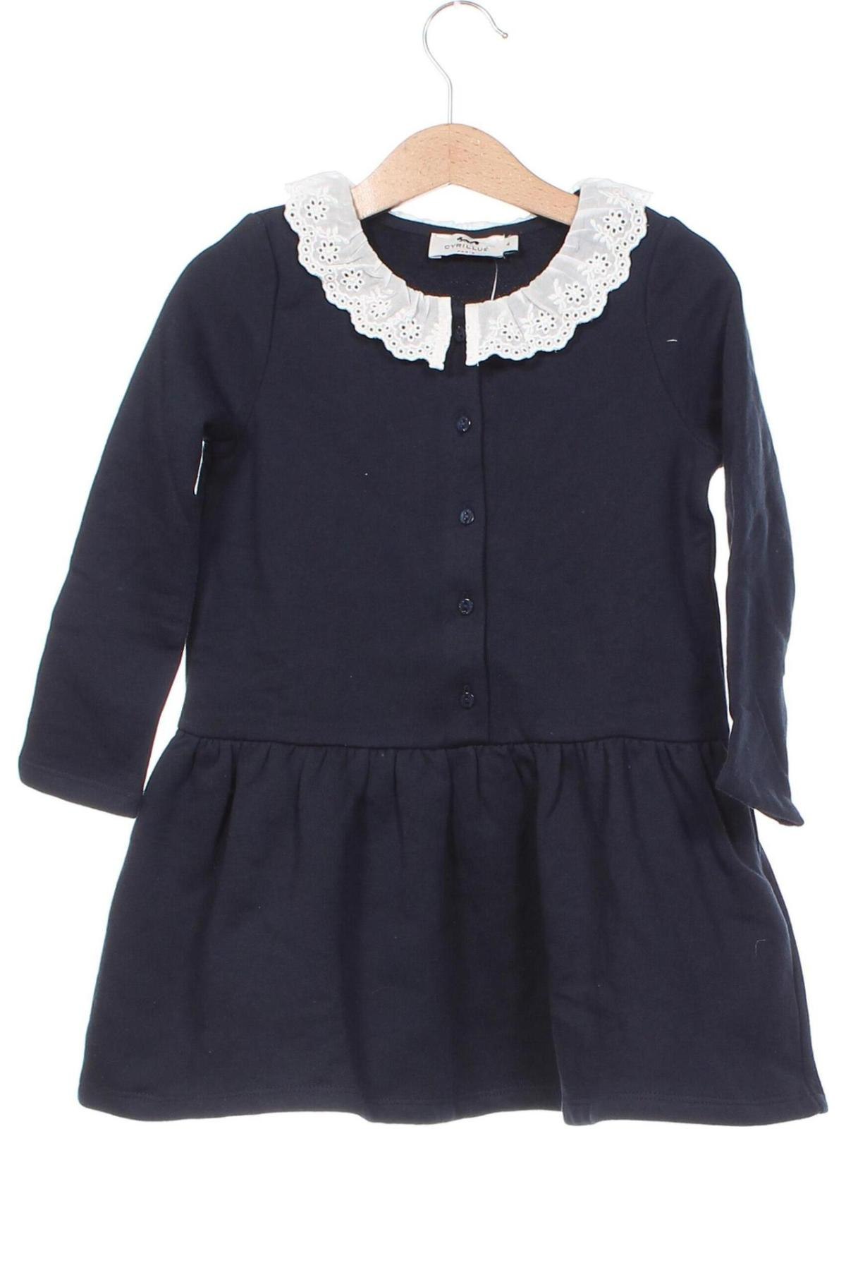 Детска рокля Cyrillus, Размер 3-4y/ 104-110 см, Цвят Син, Цена 53,90 лв.