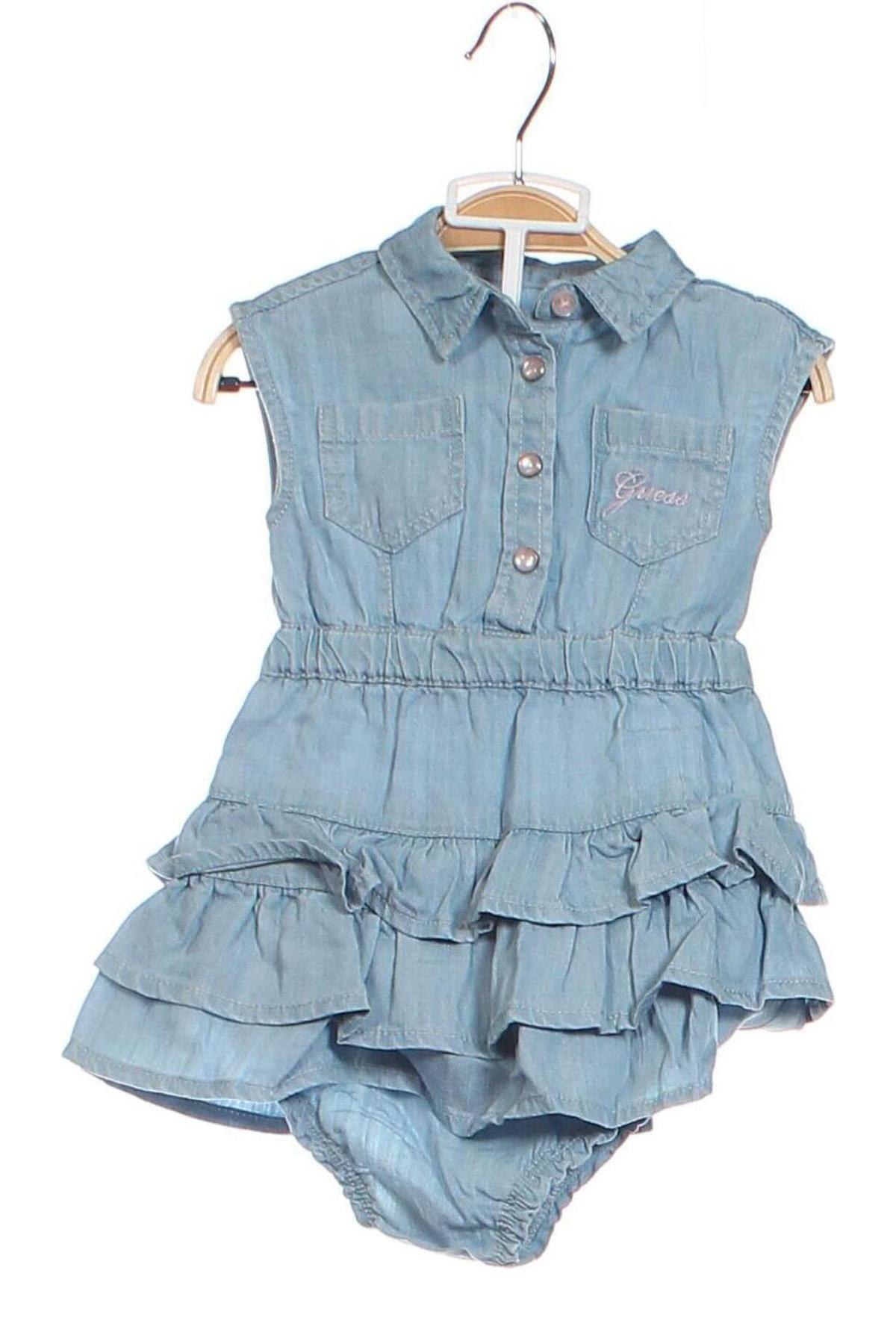 Rochie pentru copii Guess, Mărime 3-6m/ 62-68 cm, Culoare Albastru, Preț 196,06 Lei