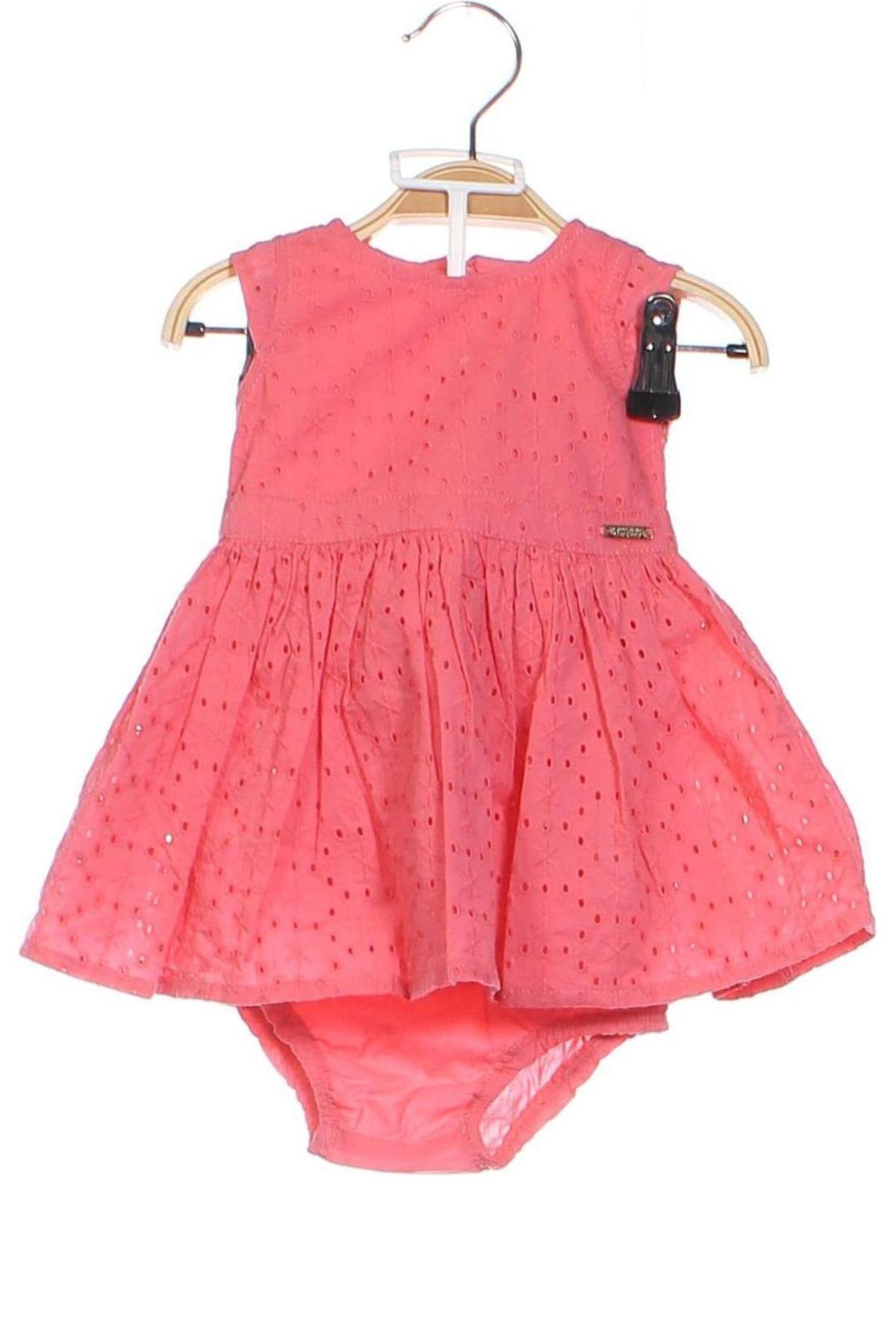 Dziecięca sukienka Guess, Rozmiar 3-6m/ 62-68 cm, Kolor Różowy, Cena 198,58 zł