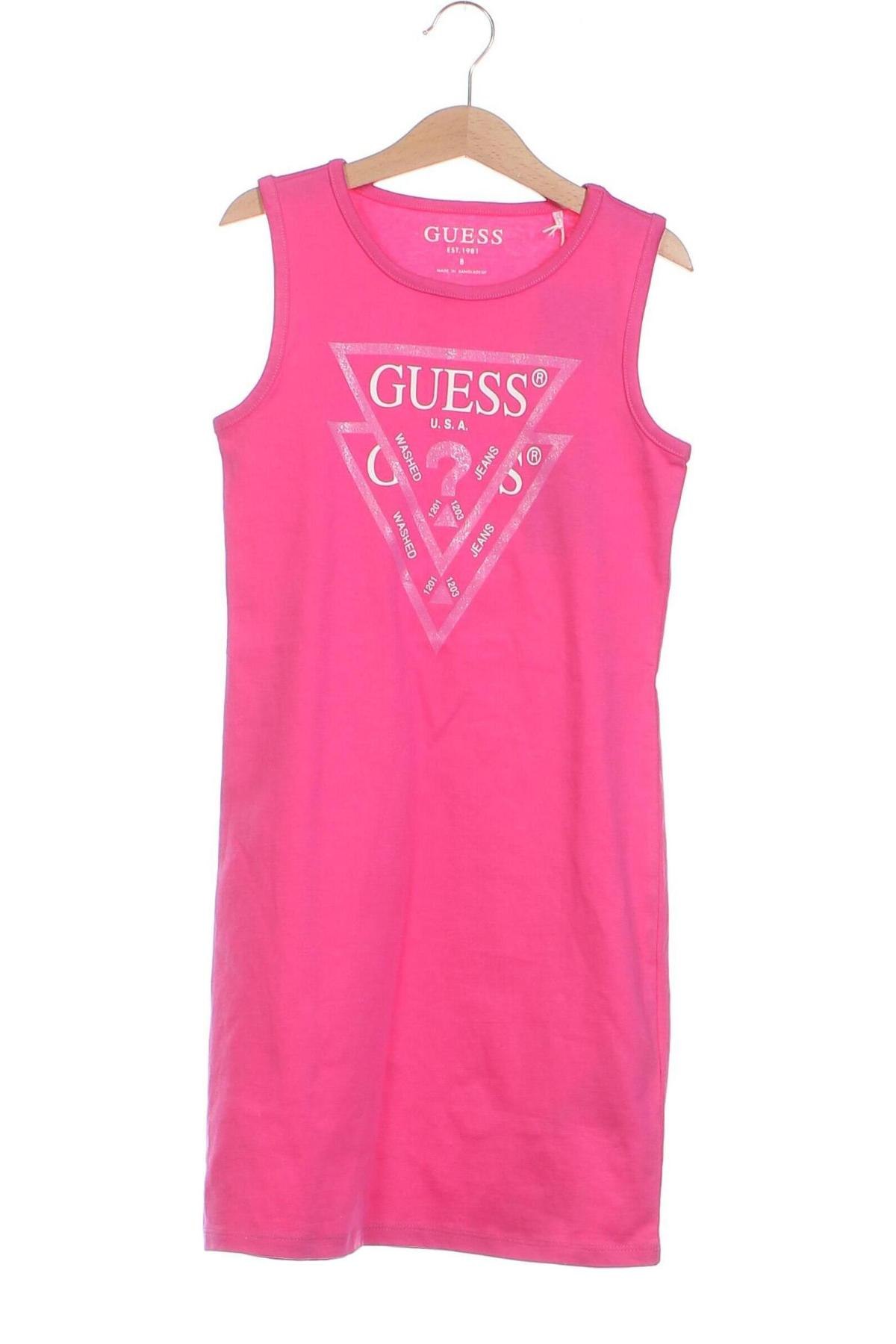 Παιδικό φόρεμα Guess, Μέγεθος 8-9y/ 134-140 εκ., Χρώμα Ρόζ , Τιμή 30,72 €
