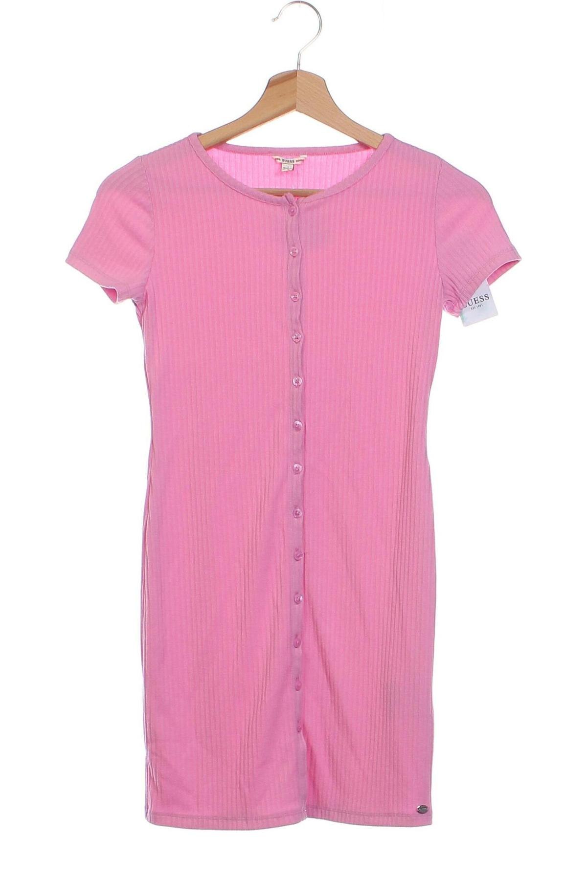 Dziecięca sukienka Guess, Rozmiar 7-8y/ 128-134 cm, Kolor Różowy, Cena 198,58 zł