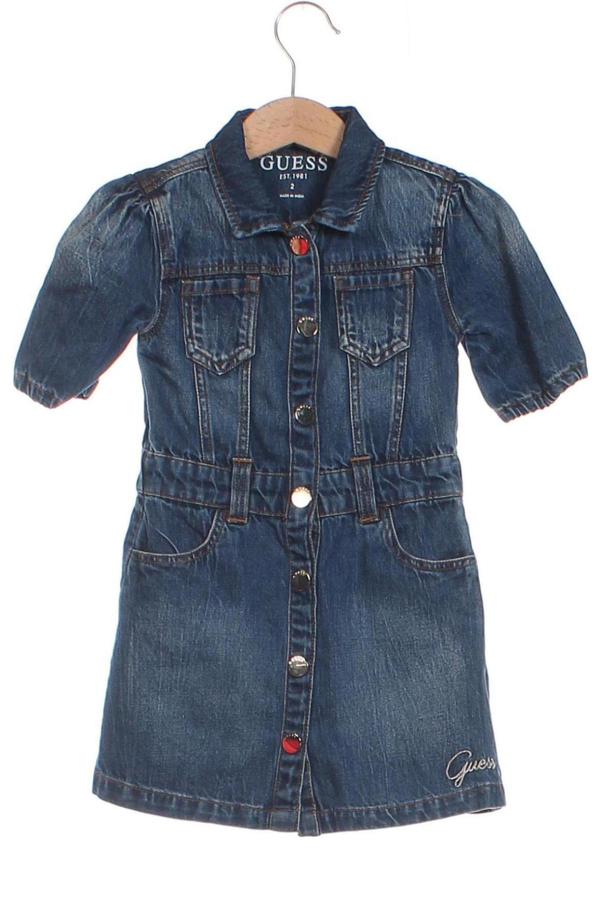 Kinderkleid Guess, Größe 18-24m/ 86-98 cm, Farbe Blau, Preis € 42,24